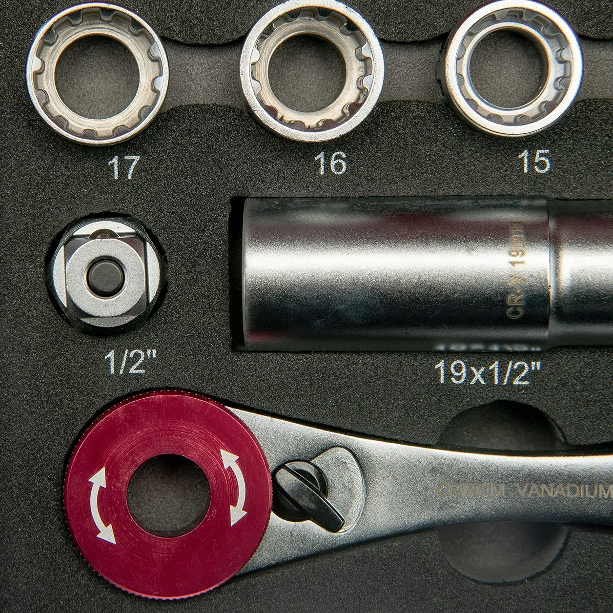 Zestaw kluczy nasadowych 1/2" 40 w 1 | CrV | nr 3960 | WGB