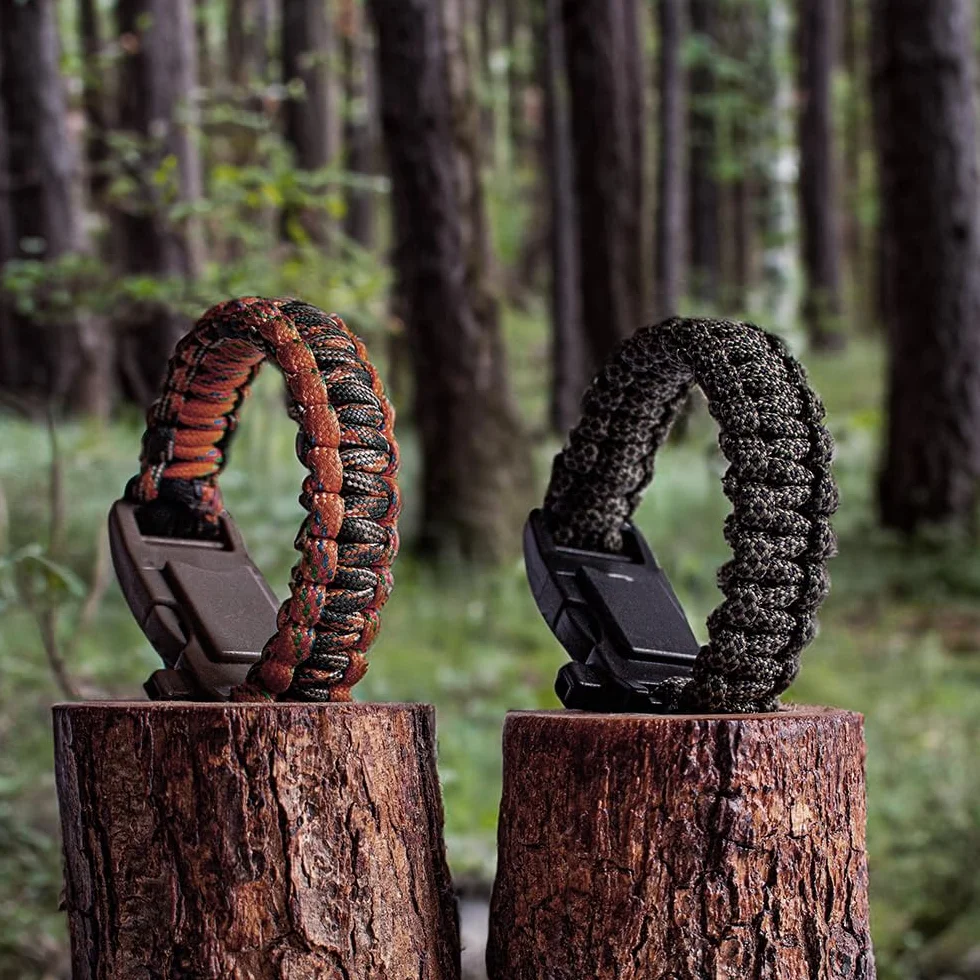 Paracord 550 lb, 7-żyłowa lina spadochronowa typu III, 50 stóp, 4 mm, nylonowa linka spadochronowa do biwakowania, Pustynna opalenizna