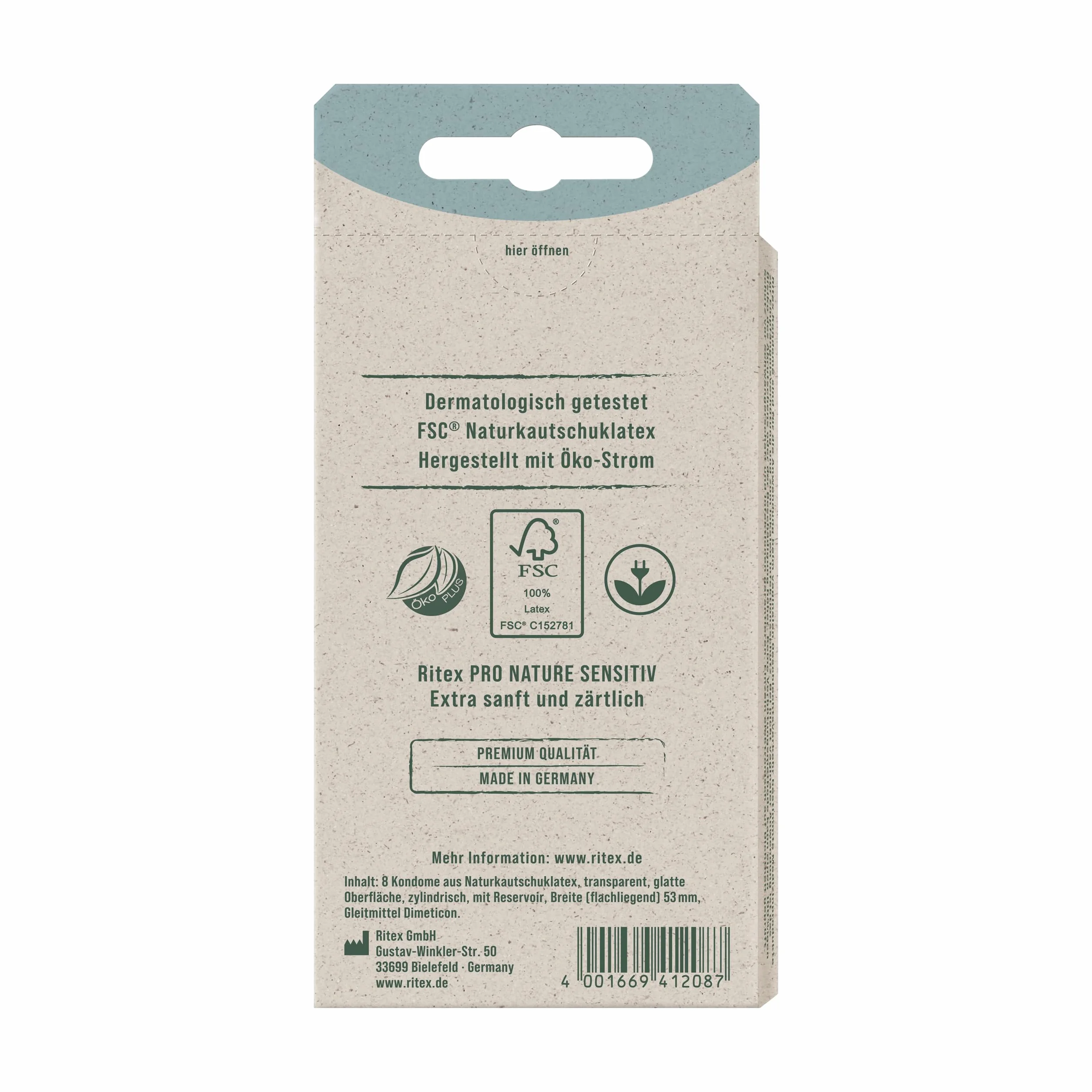 Ritex Sensitiv Prezerwatywy 2 x 8 szt.