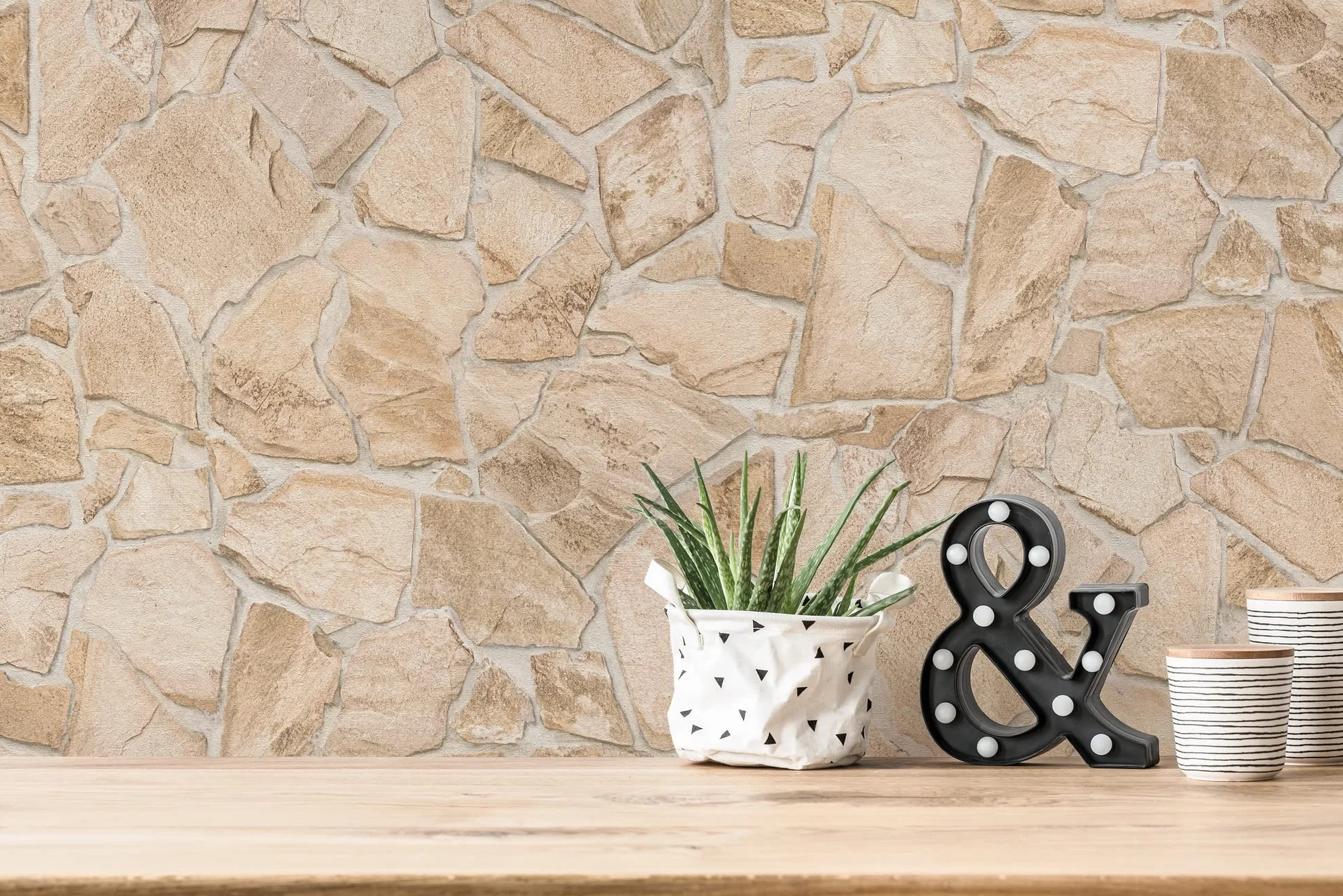 A.S. Création Bricks & Stones 389329 Tapeta Kamienna Beżowa Brązowa Flizelinowa 10,05 m x 0,53 m