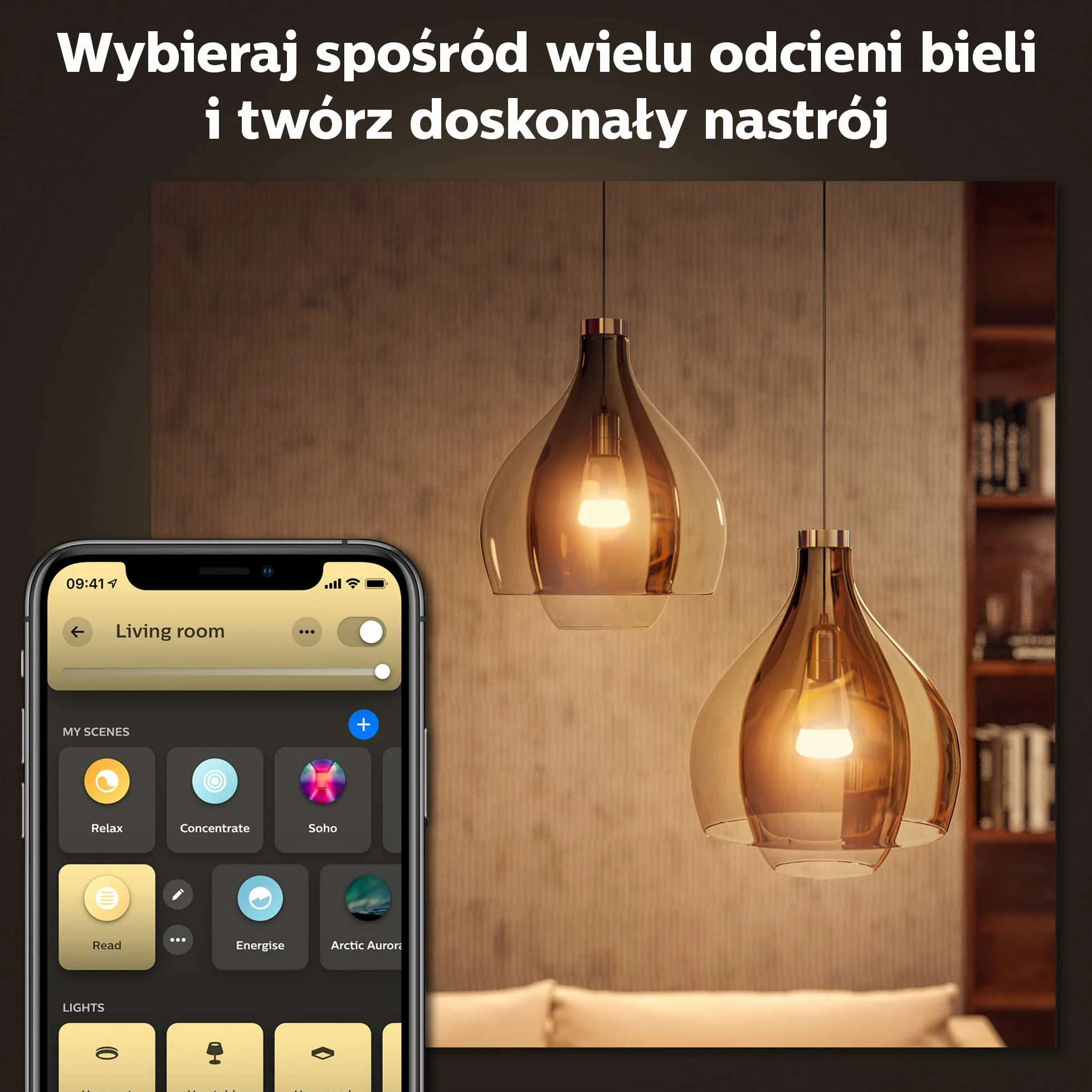 Philips Hue White Ambiance Żarówka E27 1100lm 8W 75W Inteligentne Oświetlenie
