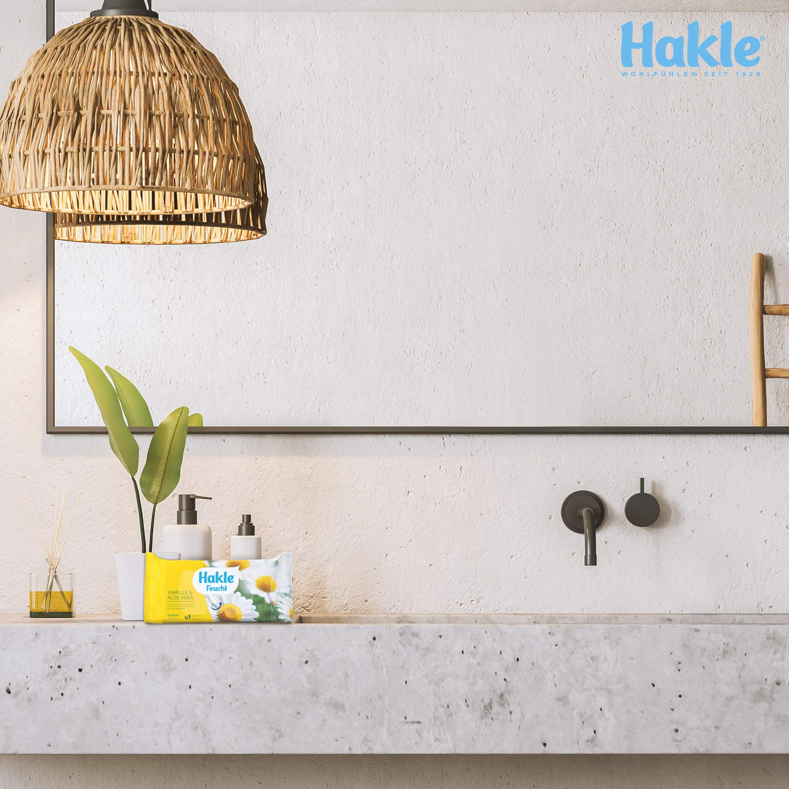 Hakle - Wilgotny rumianek i aloes, 12 opakowań