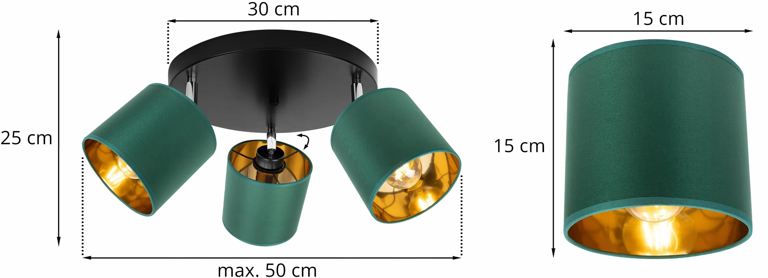 Lampa wisząca sufitowa żyrandol złota plafon LED – Nowoczesna lampa sufitowa LED do salonu, sypialni i kuchni