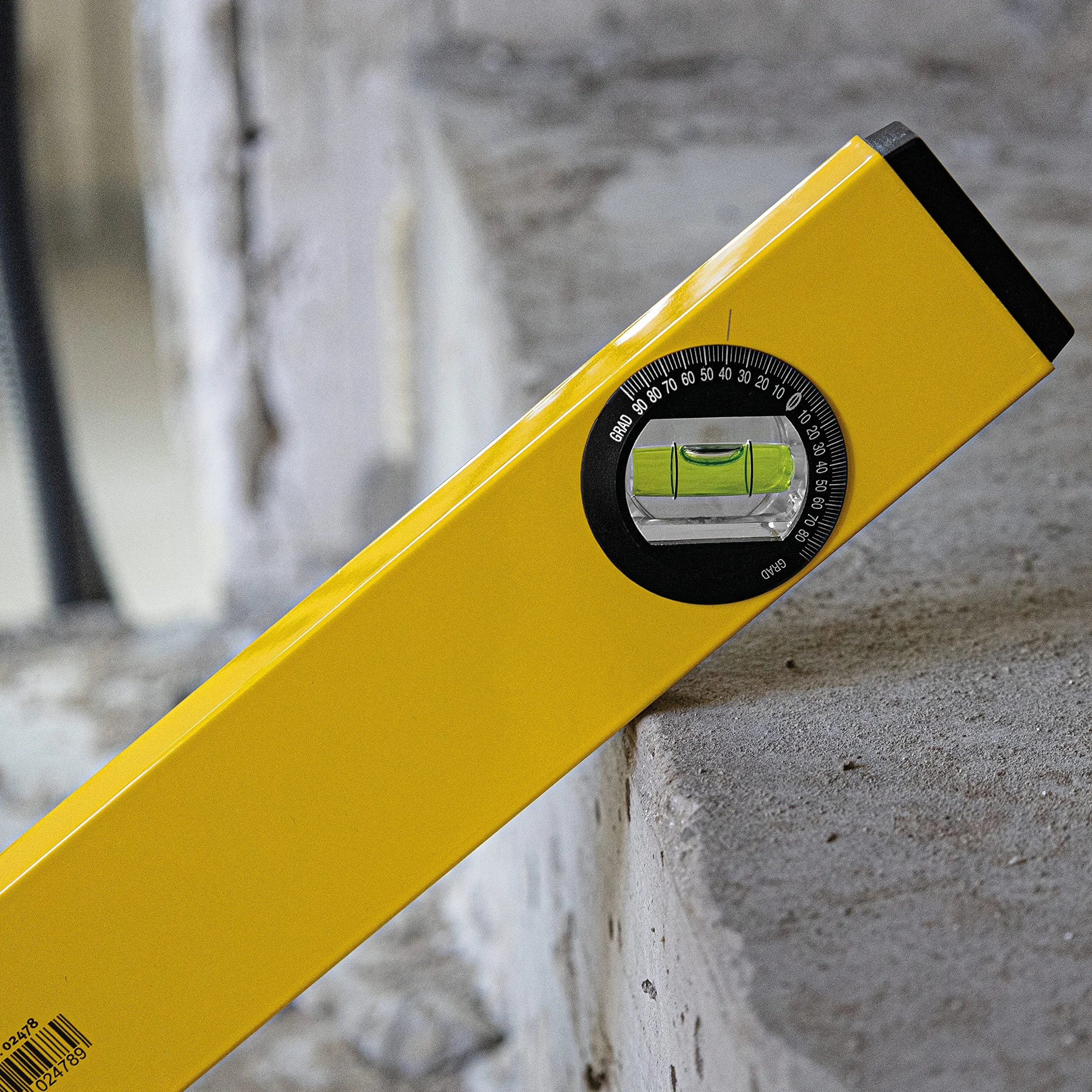 STABILA Poziomica typu 70 W, 100 cm, lekki profil aluminiowy, 1 pozioma libela, 1 libelka pionowa, 1 obrotowa libelka kątowa, Made in Germany
