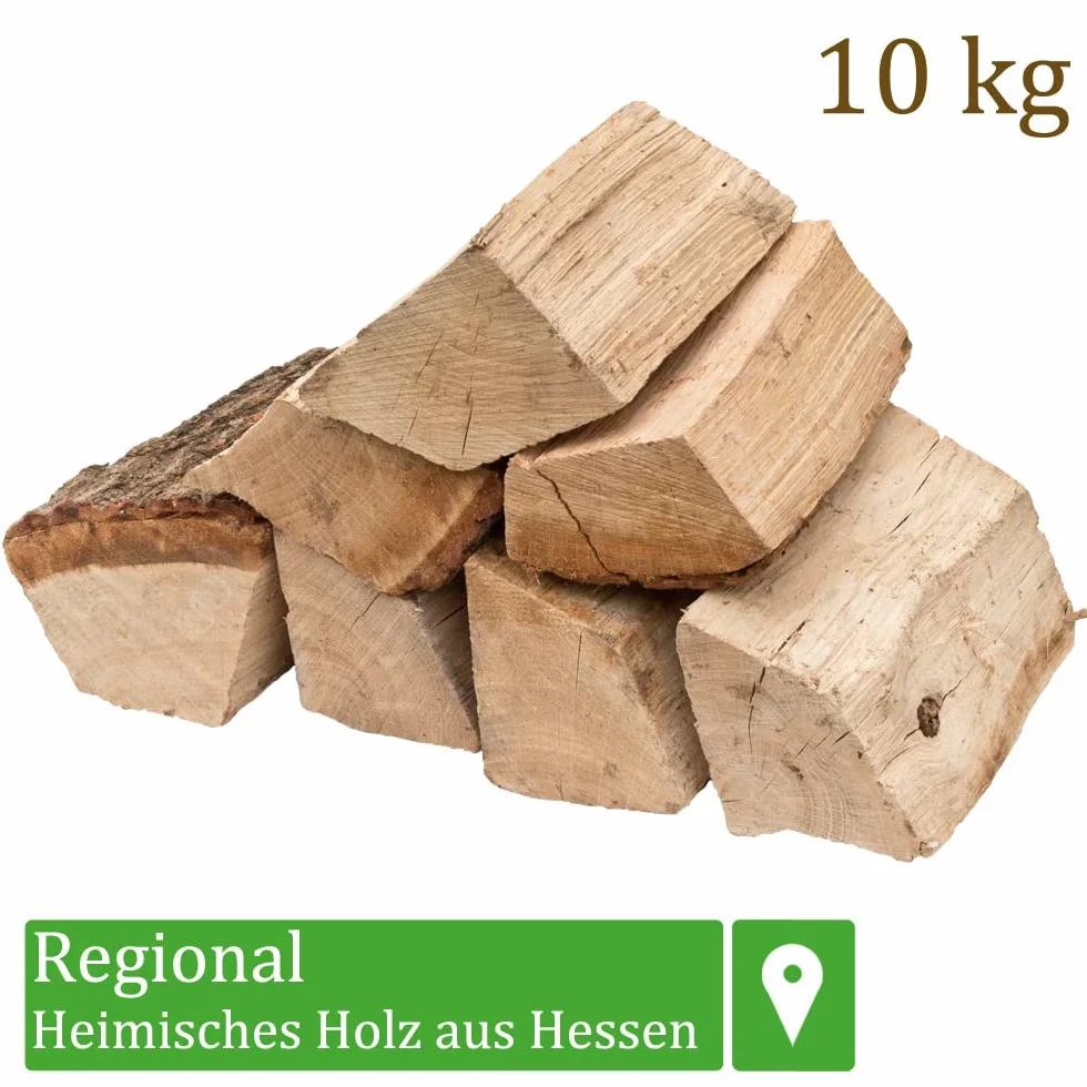 Drewno opałowe, drewno dębowe, do pieca, kominka, paleniska, grilla, w szczapach 25 cm, suszone, 10 kg
