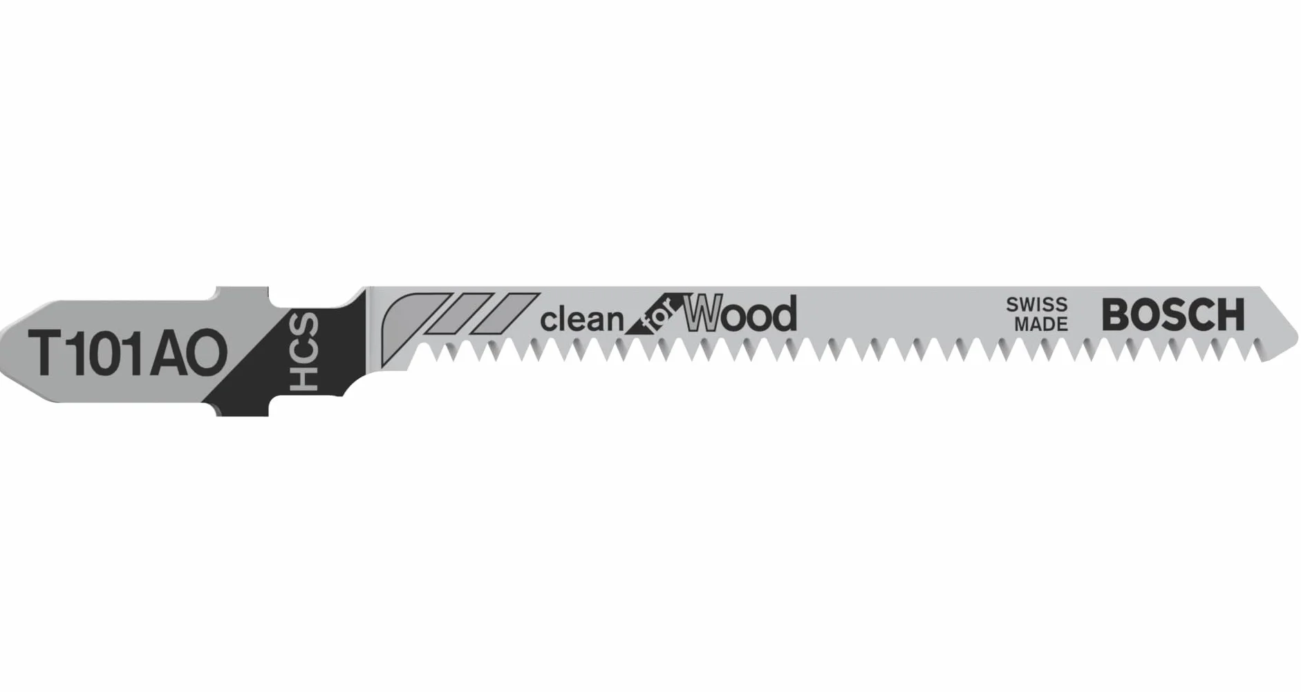 Bosch 5x Brzeszczoty do wyrzynarki T 101 AO Clean for Wood (do Miękkie drewno, Sklejka, Długość 83 mm, Professional Akcesoria Wyrzynarka)