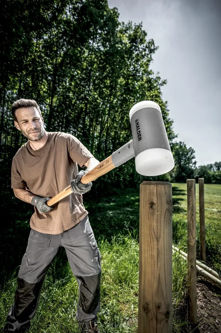 Supercraft młot kowalski, z tłumiącym drgania, ergonomicznie ukształtowanym i lakierowanym trzonkiem hikorowym, śr. = 100 mm/waga = 7050 g | 3366.107