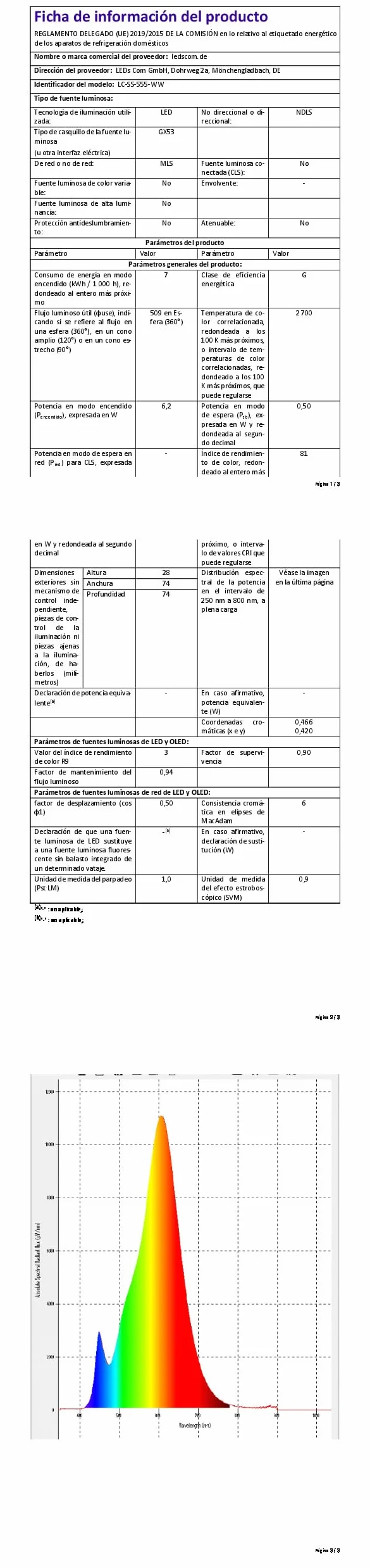 ledscom.de 4 szt. lampa sufitowa IPLY, IP44, biały mat, okrągła, z żarówką LED GX53, 509lm, ciepła biel