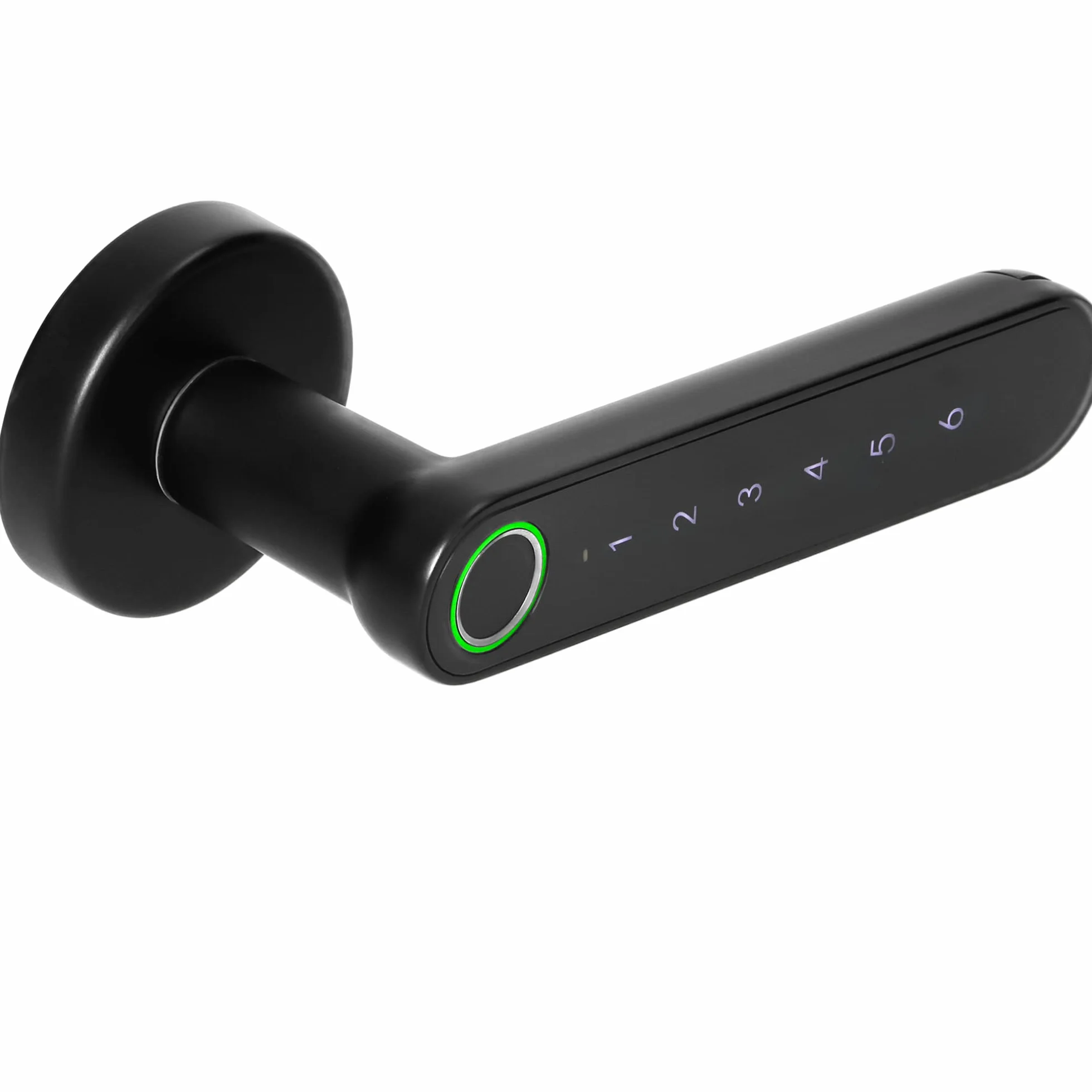 Orno OR-ZS-853 elektroniczny zamek do drzwi z klawiaturą dotykową i funkcją Smart – czytnik linii papilarnych, Bluetooth 4.0 (czarny)