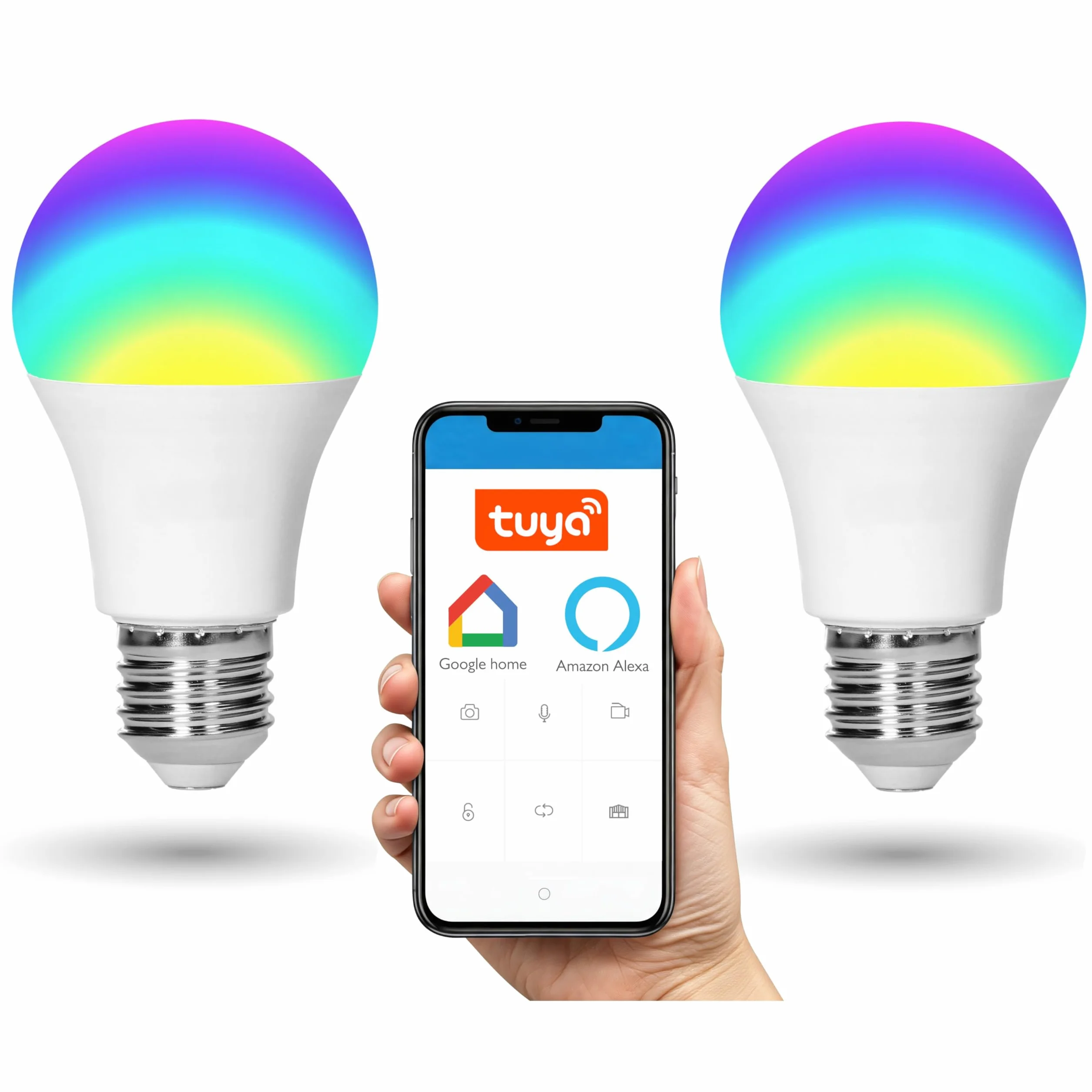 Tuya Smart LED RGB CCT żarówka E27 ściemnialna