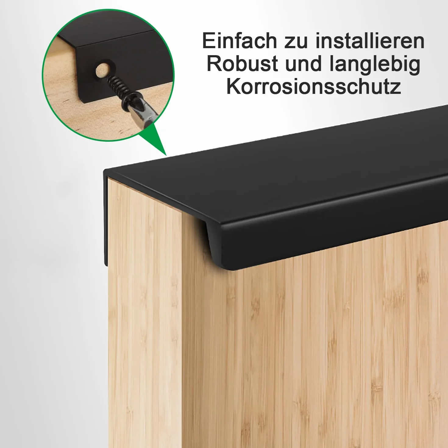 10 sztuk ukrytych uchwytów meblowych ze śrubami, aluminiowe uchwyty do szuflad, czarne matowe, 80 mm, nowoczesne uchwyty do garderoby, kuchni, szafy, szuflady