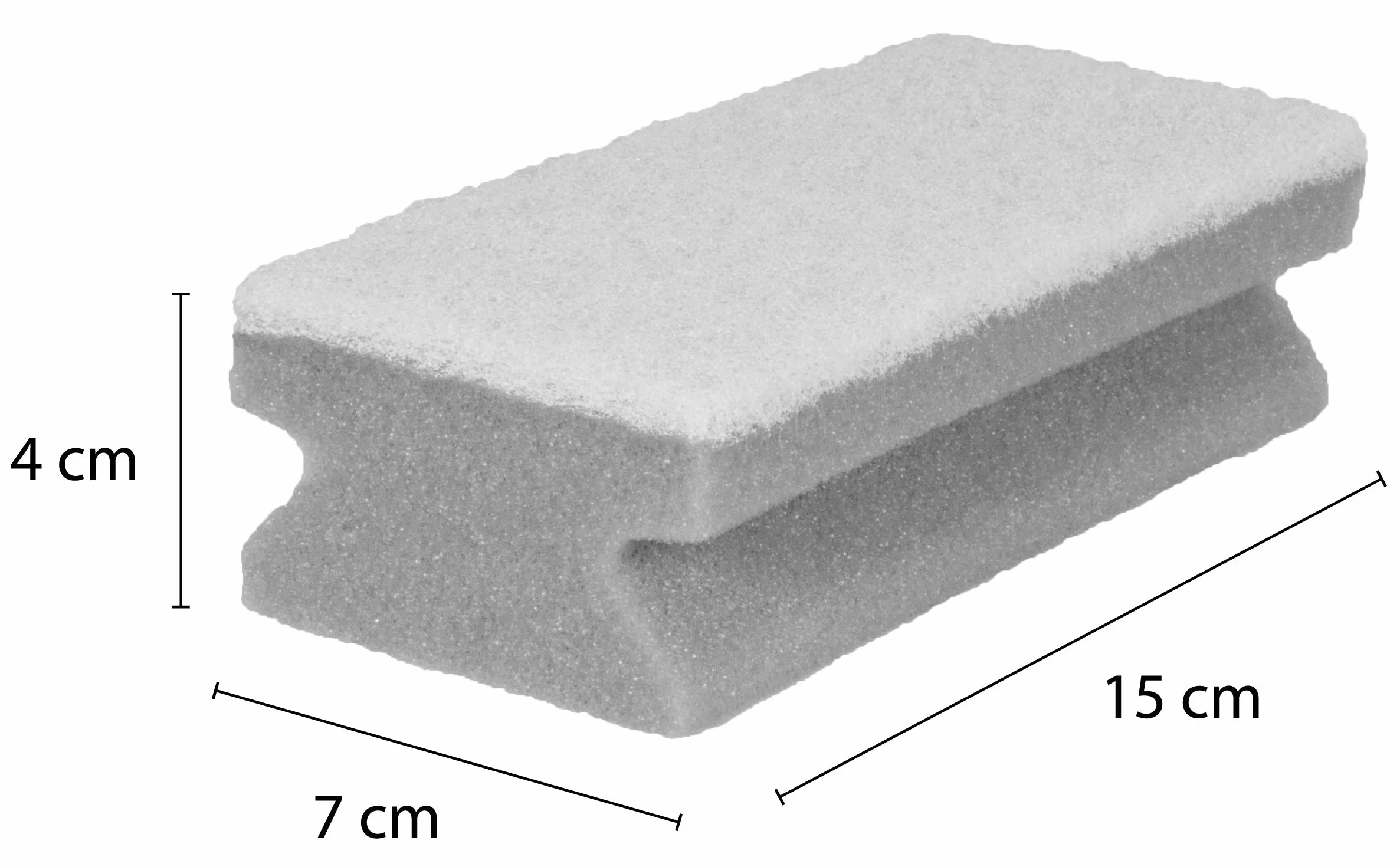 Sonty 10 sztuk gąbek do czyszczenia, nie rysuje się, nadaje się do prania, łazienka 15 x 7 x 4 cm biała (