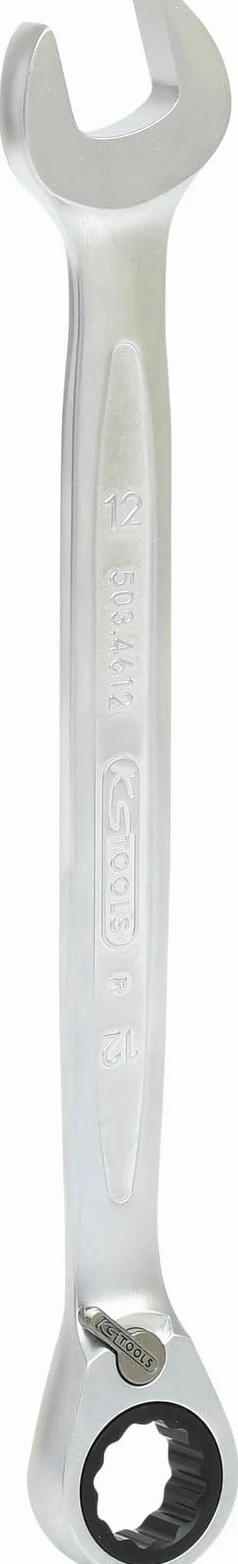 KS Tools 503.4612-E GEAR+ Klucz plasko-oczkowy z grzechotka, przelaczany, 12mm, na zawieszkach na haku