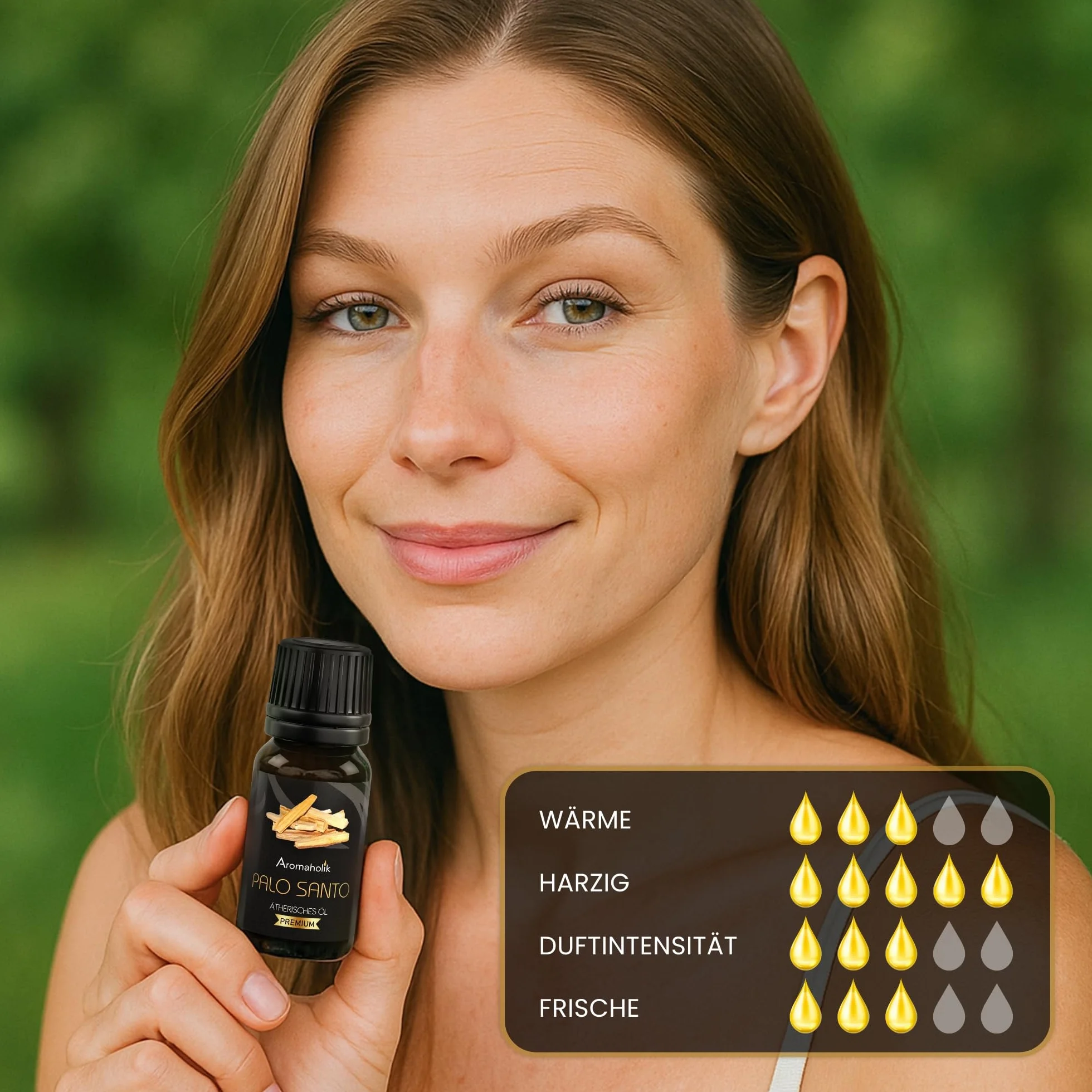 Olejek Palo Santo BIO 100% Naturalny 10 ml - Olejek Eteryczny do Aromatyzacji i Masażu Aromaholik
