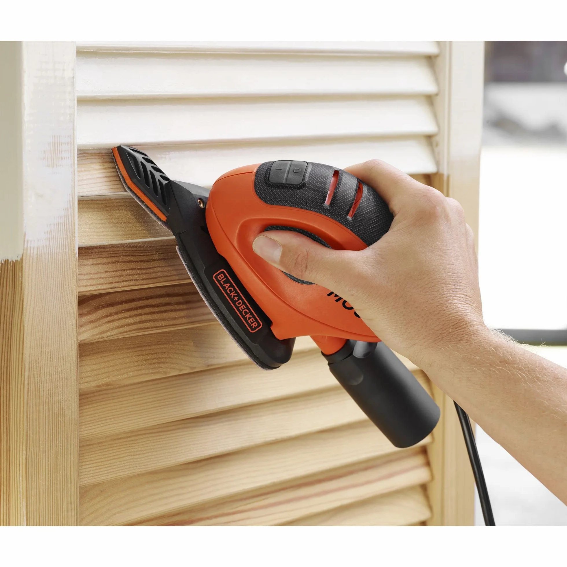 BLACK + DECKER Szlifierka pod mysz 55 W z 10 akcesoriami w miękkiej torbie, BEW230BC-QS