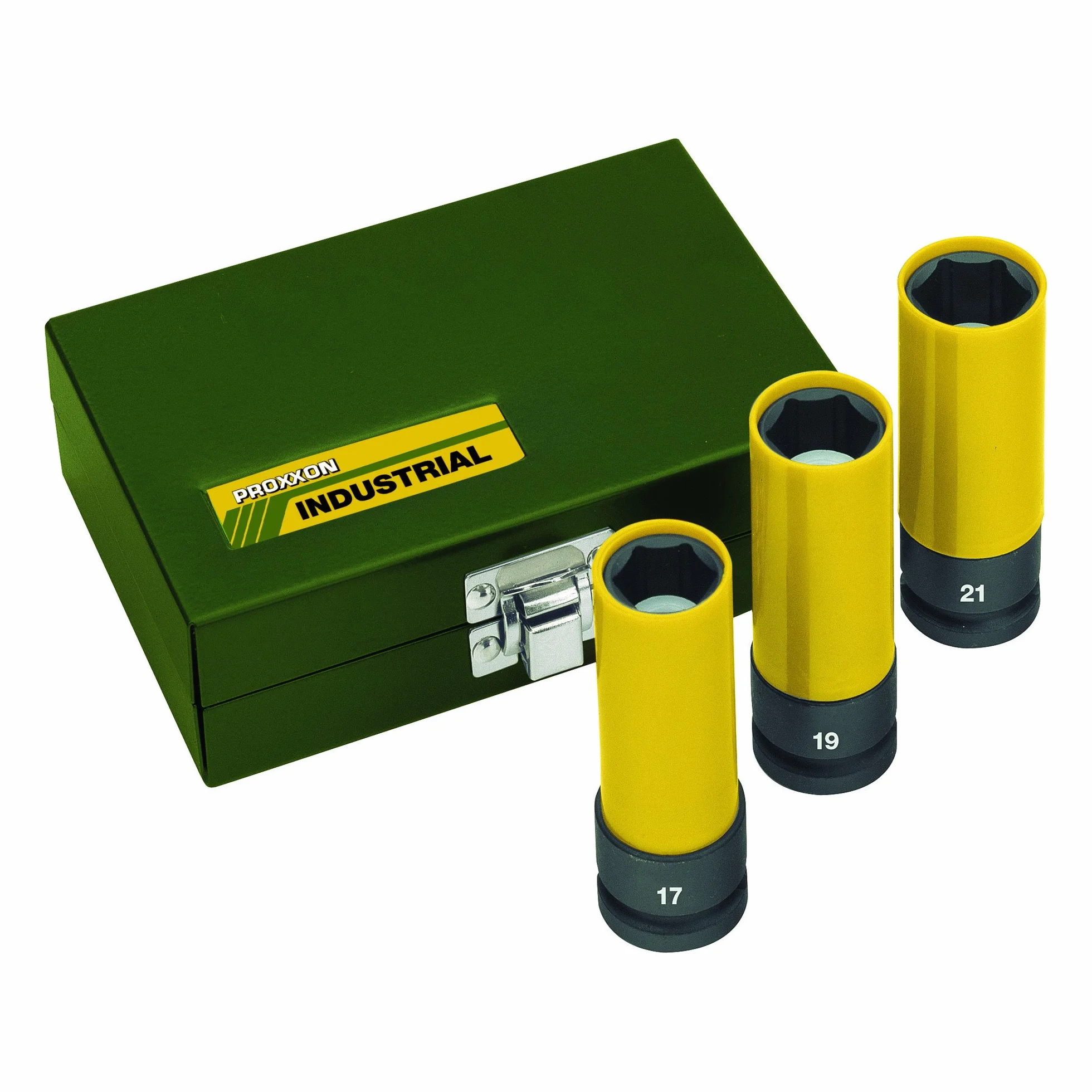 Proxxon zestaw nasadek do nakrętek kół 17-19 - 21 mm 85 mm napęd 12,5 mm (1/2')