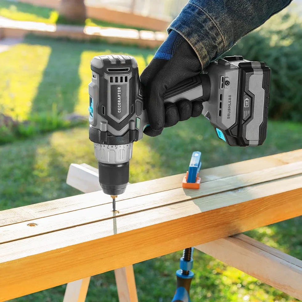 Cecotec CecoRaptor Perfect Drill 4020 Brushless Ultra akumulatorowa wiertarko-wkrętarka akumulatorowa. 20 V 4000 mAh, prędkość bez obciążenia 2000 obr./min, maksymalny moment obrotowy 46 Nm, 25+1