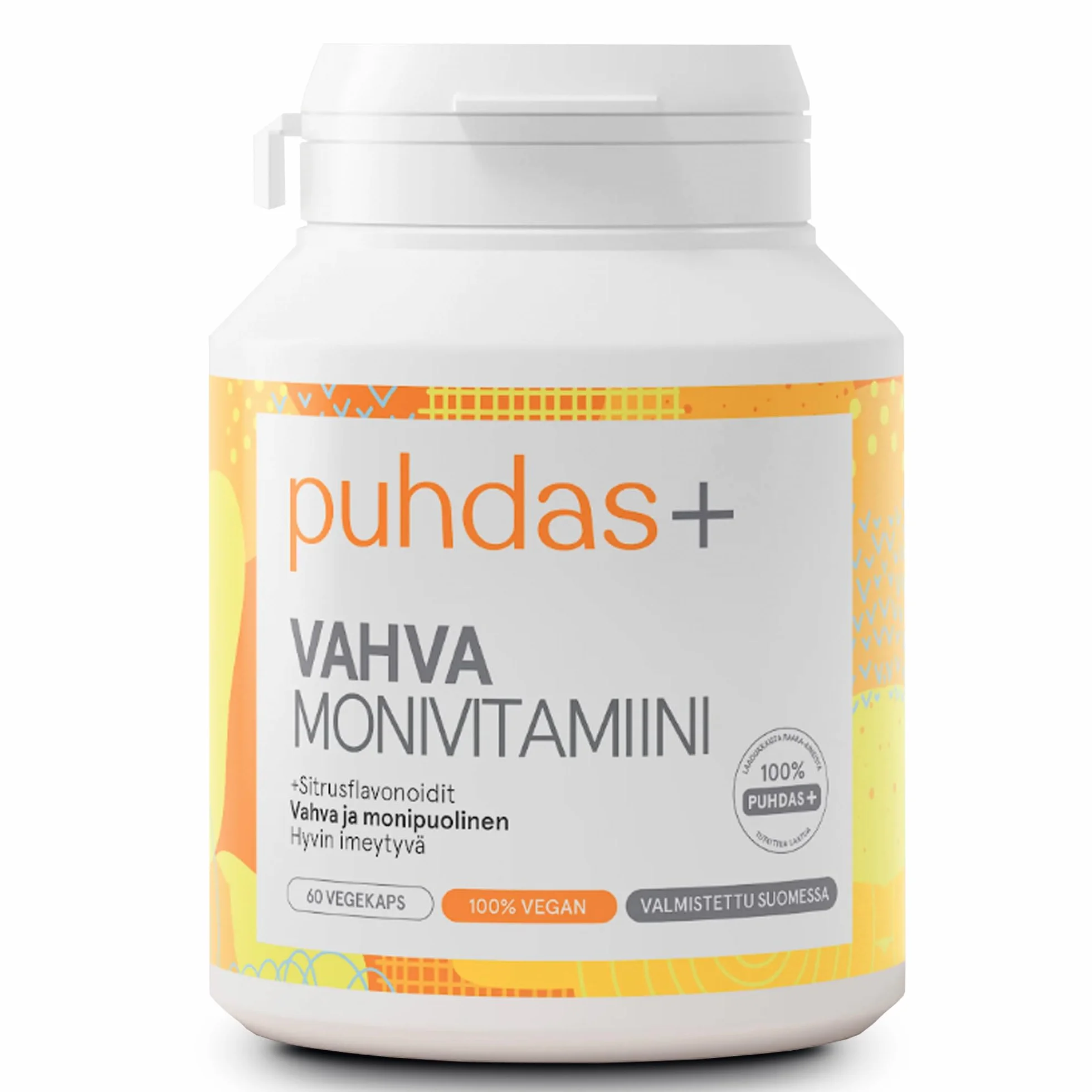 Starke Multivitaminy A–Z | Wysokodawkowane | Witaminy i Minerały | 60 Wegańskich Kapsułek | Wyprodukowano w Finlandii