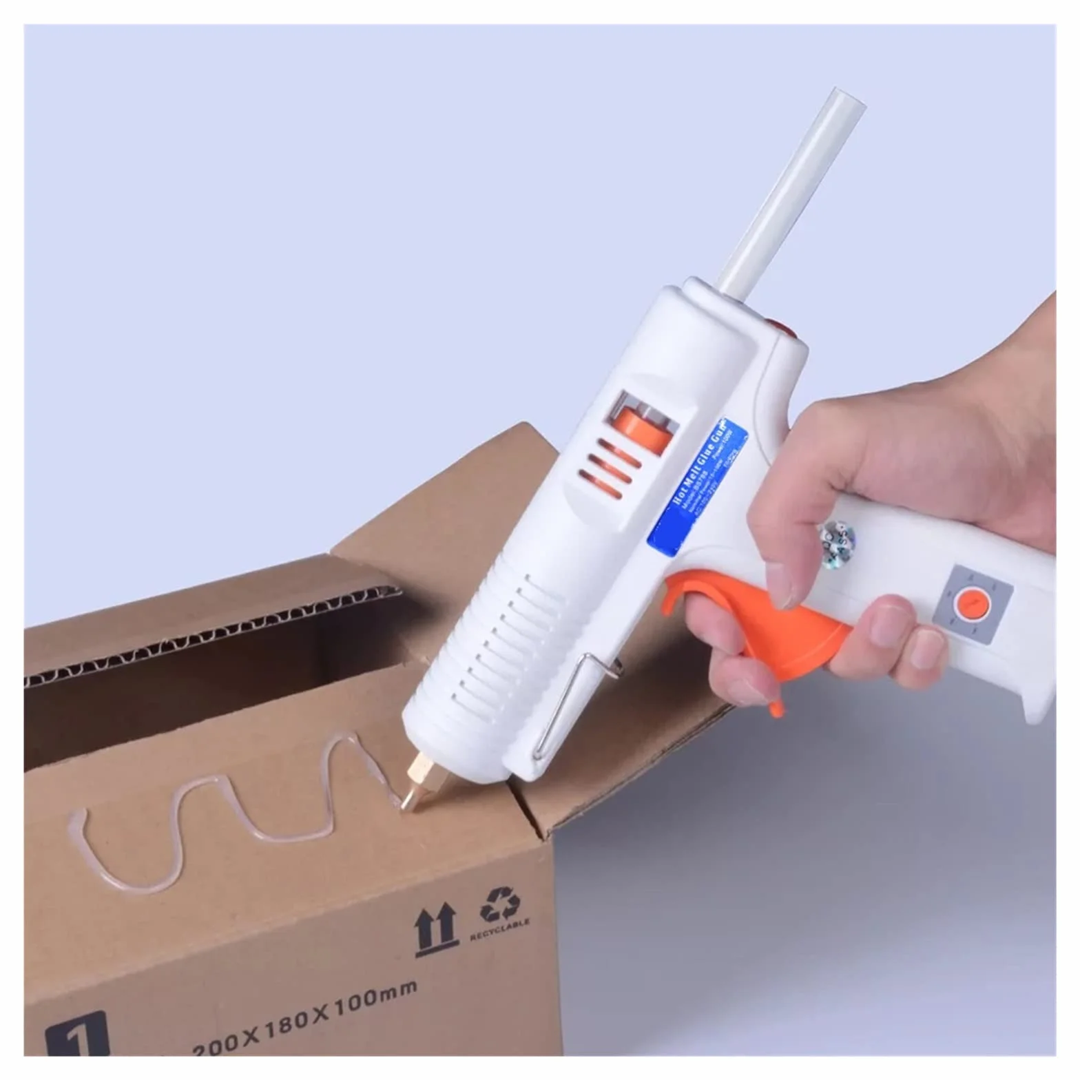 150W 100W pistolet do klejenia na gorąco z termostatem regulującym temperaturę 5 darmowych klejów w sztyfcie domu DIY produkcja przemysłowa Szybkie Nagrzewanie