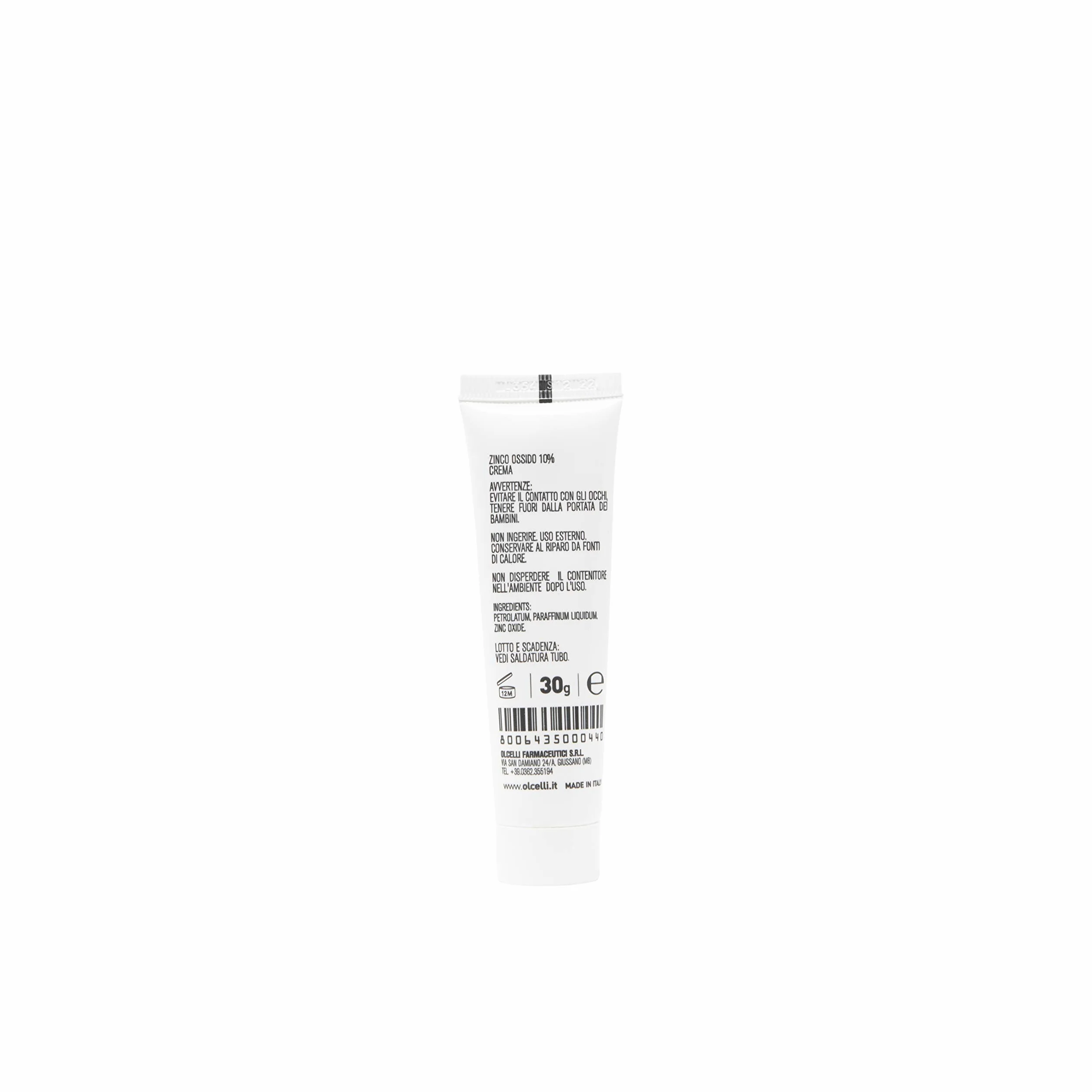 Olcelli Farmaceutici Cynk Oksyd Kryształ 10% Maść 30 g