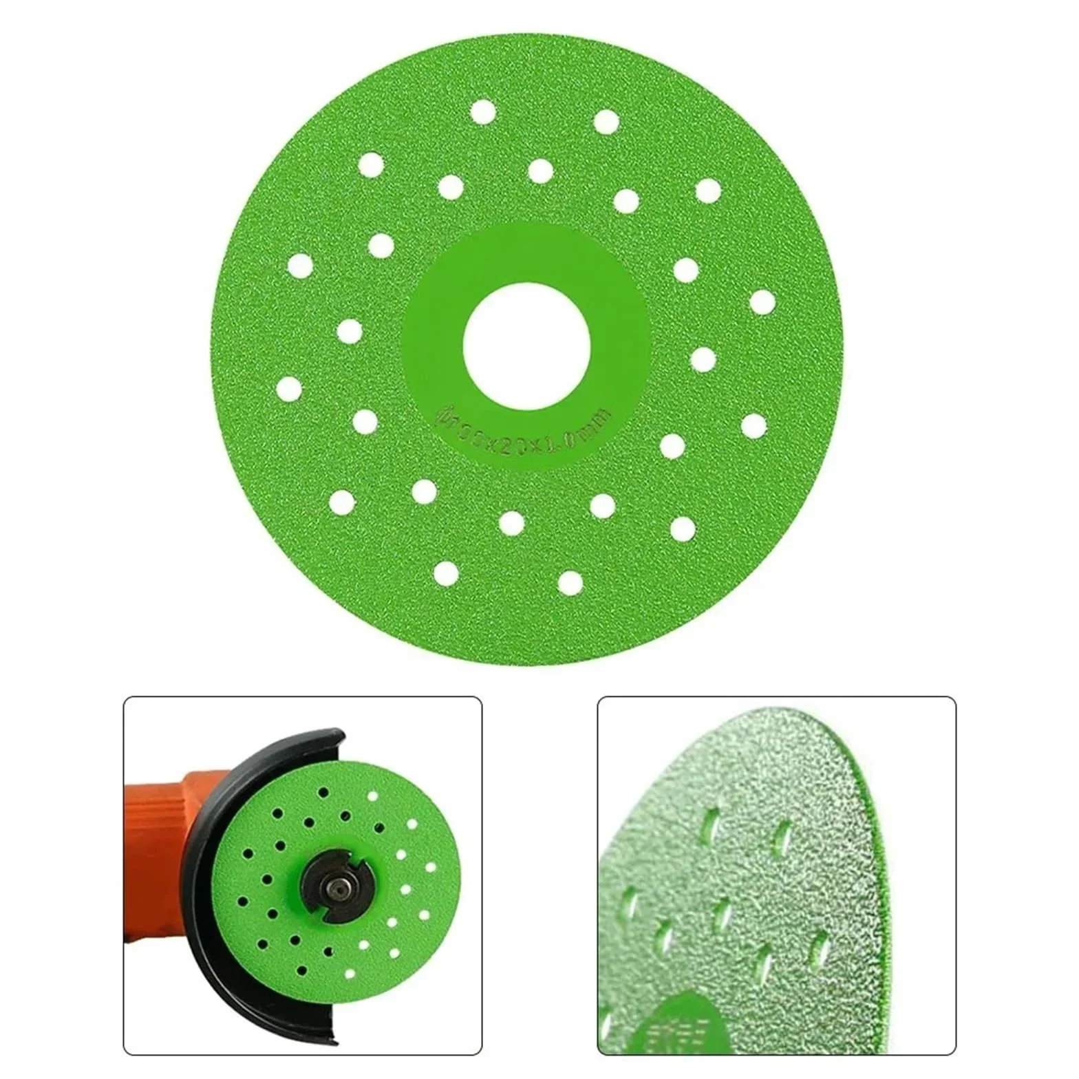Tarcza do cięcia porcelany, Tarcza do cięcia płyt skalnych 4 cale 8/20 szt. Ostrze diamentowe Porcelanowa płytka ceramiczna Szkło Suche i mokre(20pcs)