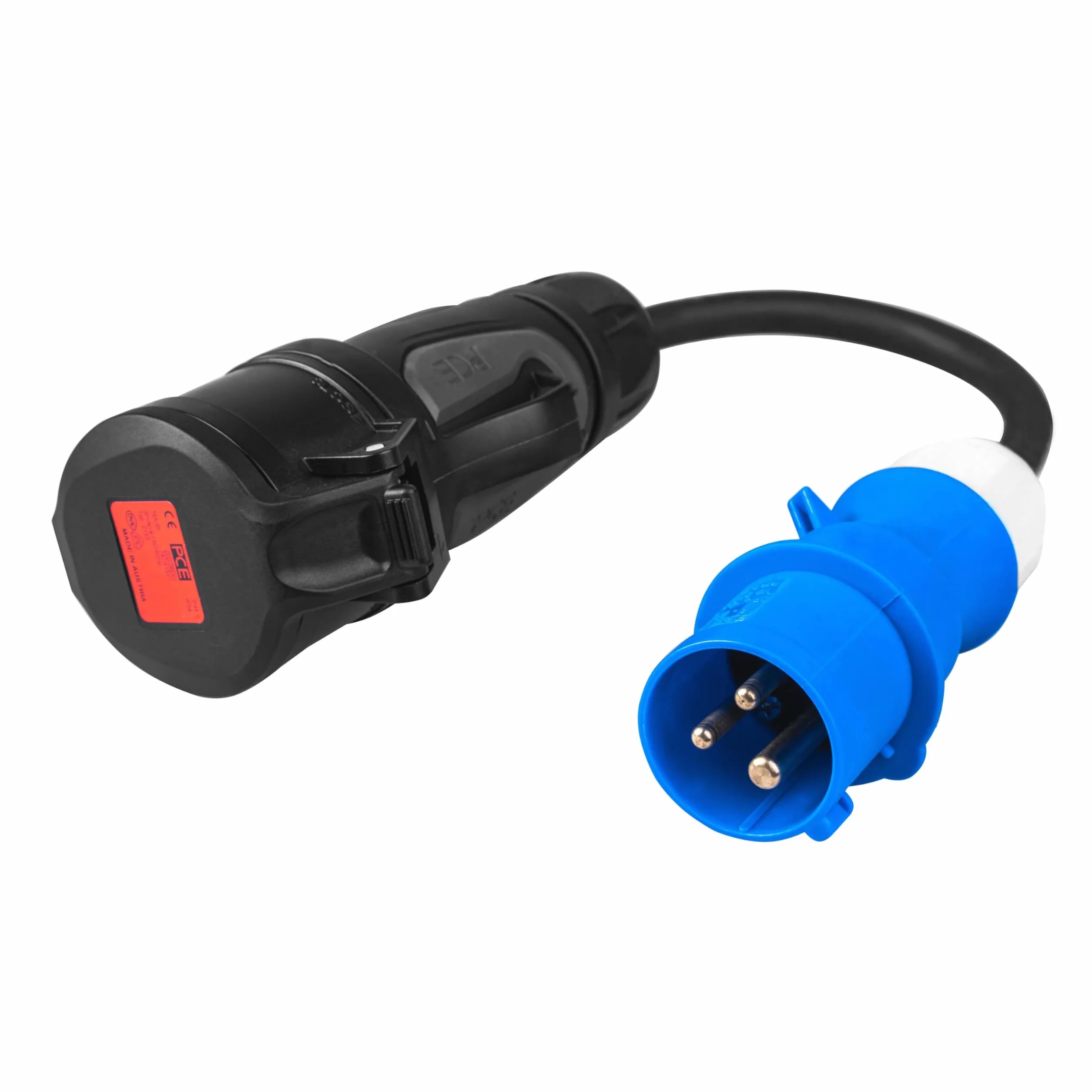 Green Cell Adapter CEE 16A 400V 5-biegunowe gniazdko niebieskie 16A 230V 3P wtyczka IP44 3x2,5mm2