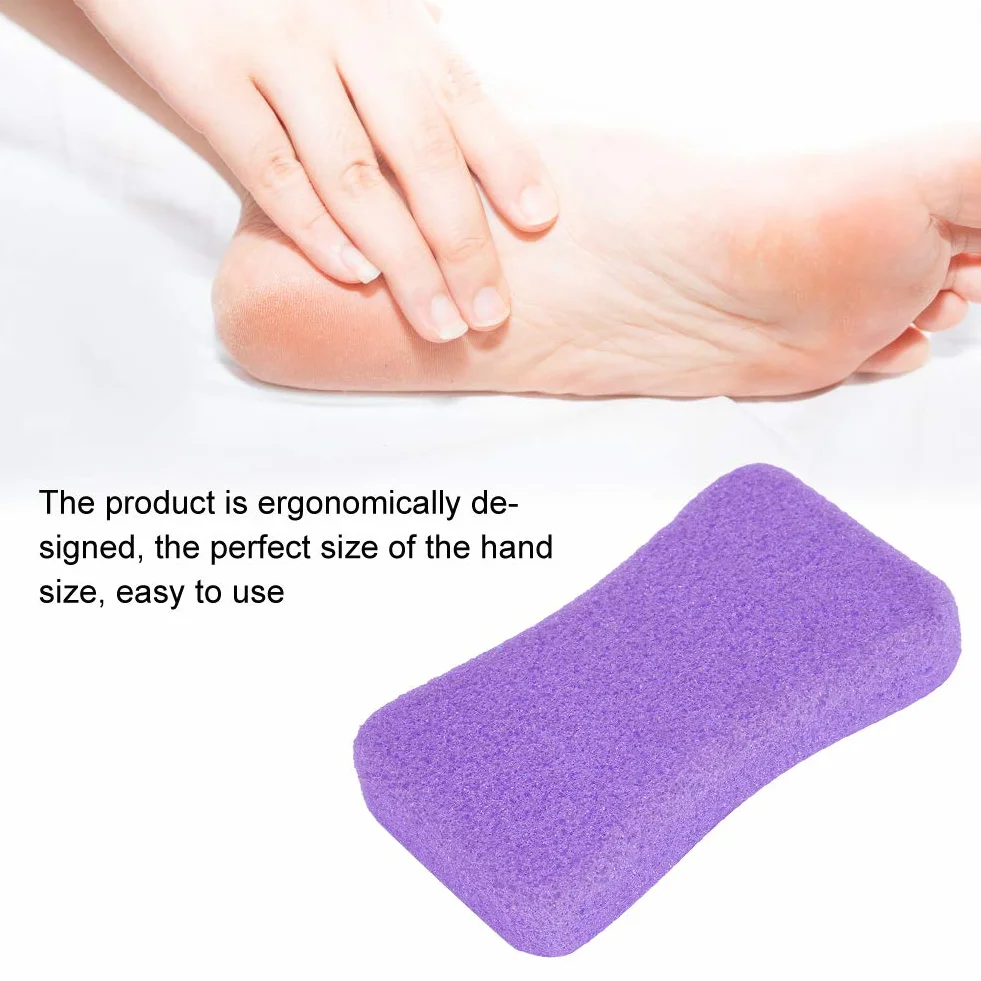 Pumeks do stóp 4 sztuki Peeling z kamienia kalusa Usuwanie twardej skóry Pedicure Scrubber fioletowy