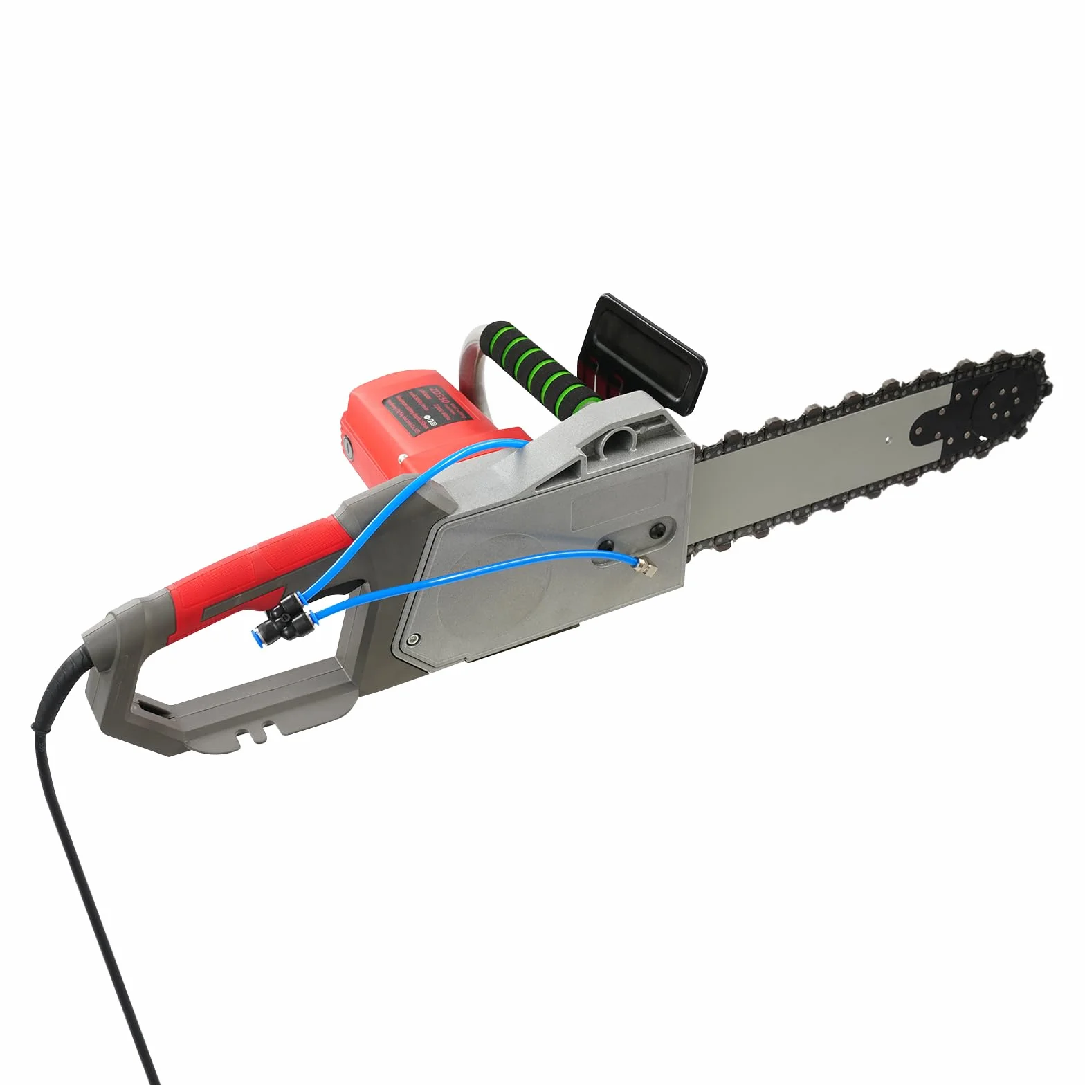 Elektryczna piła łańcuchowa do betonu 5800 W, 0-6300 obr./min, głębokość cięcia 350 mm, maszyna do cięcia kamienia z łańcuchem diamentowym i inteligentnym sprzężeniem pompy wodnej, maszyna do cięcia