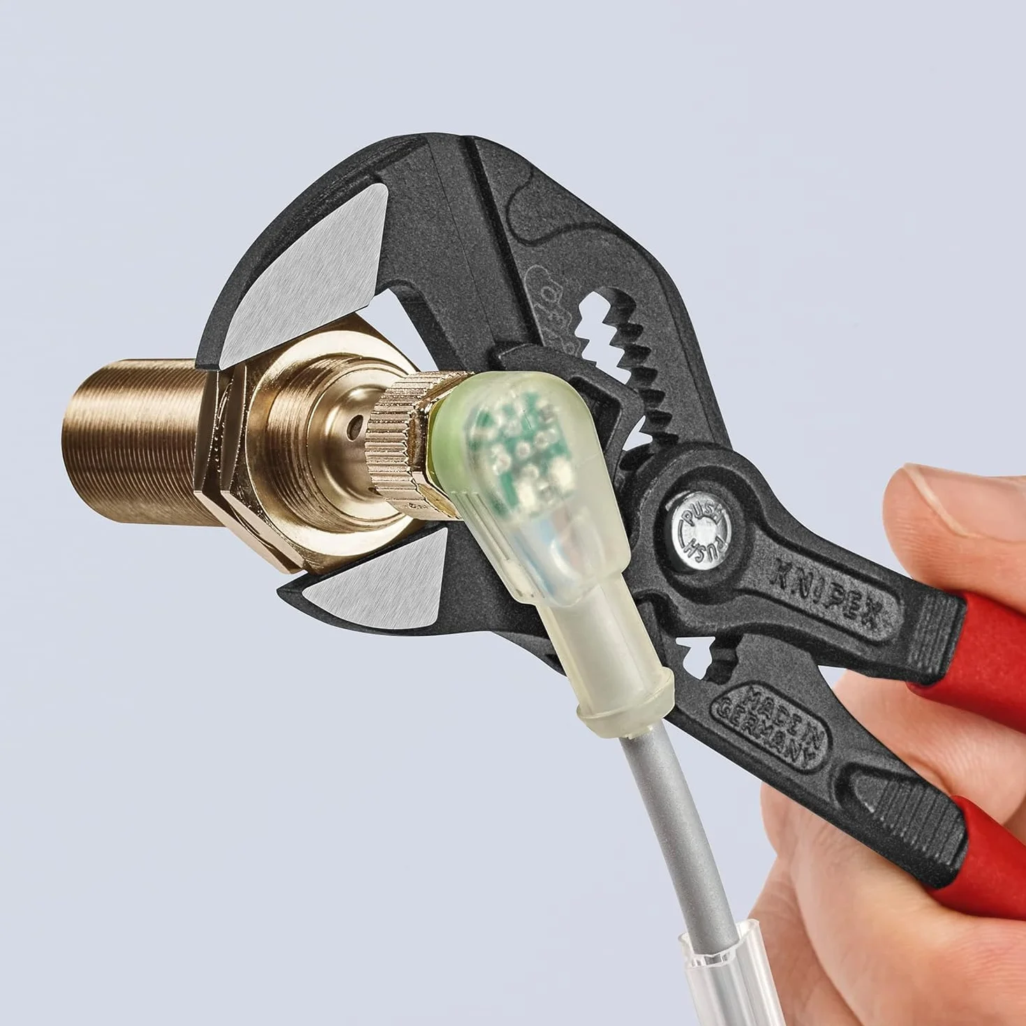 KNIPEX Szczypce-klucz 86 01 180 SB fosforanowana, antypoślizgowa