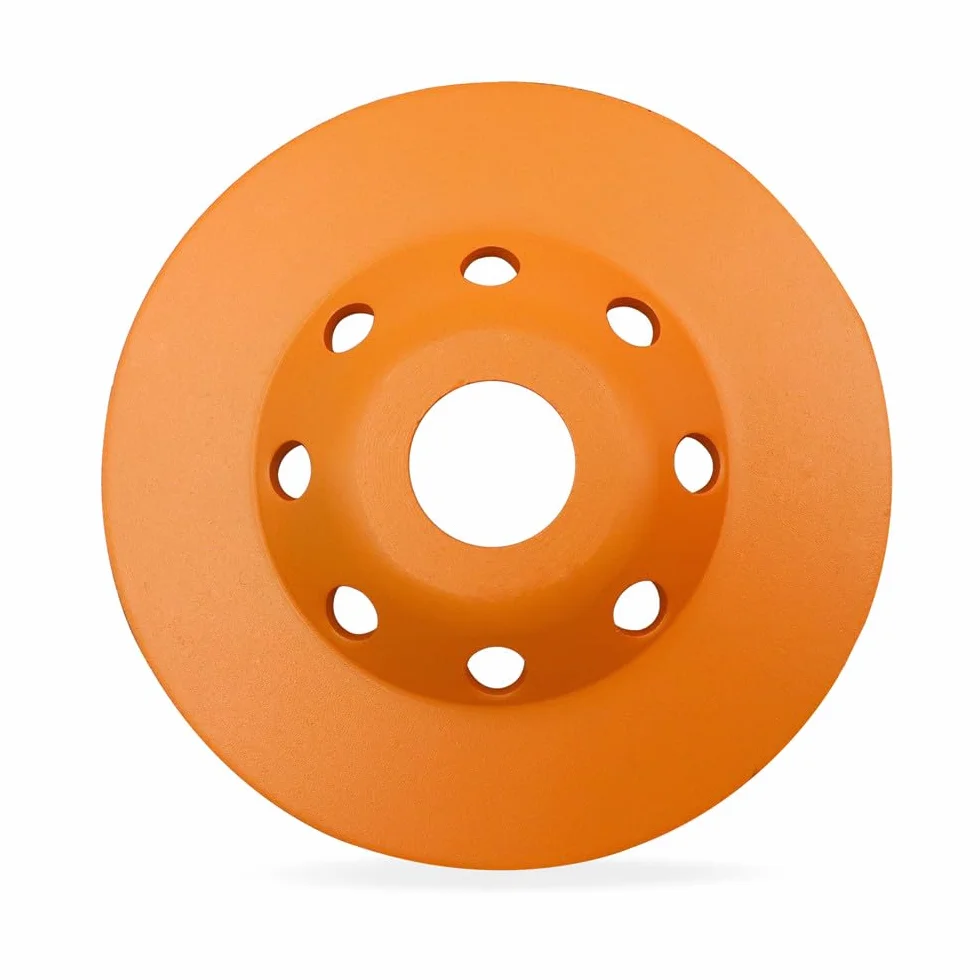 1 szt. 4,5"/Średnica 115 mm, prasowane na gorąco, dwurzędowe diamentowe ściernice garnkowe do betonu, muru, granitu, płyta szlifierska, 1 szt. 4,5"/Średnica 115 mm, 1