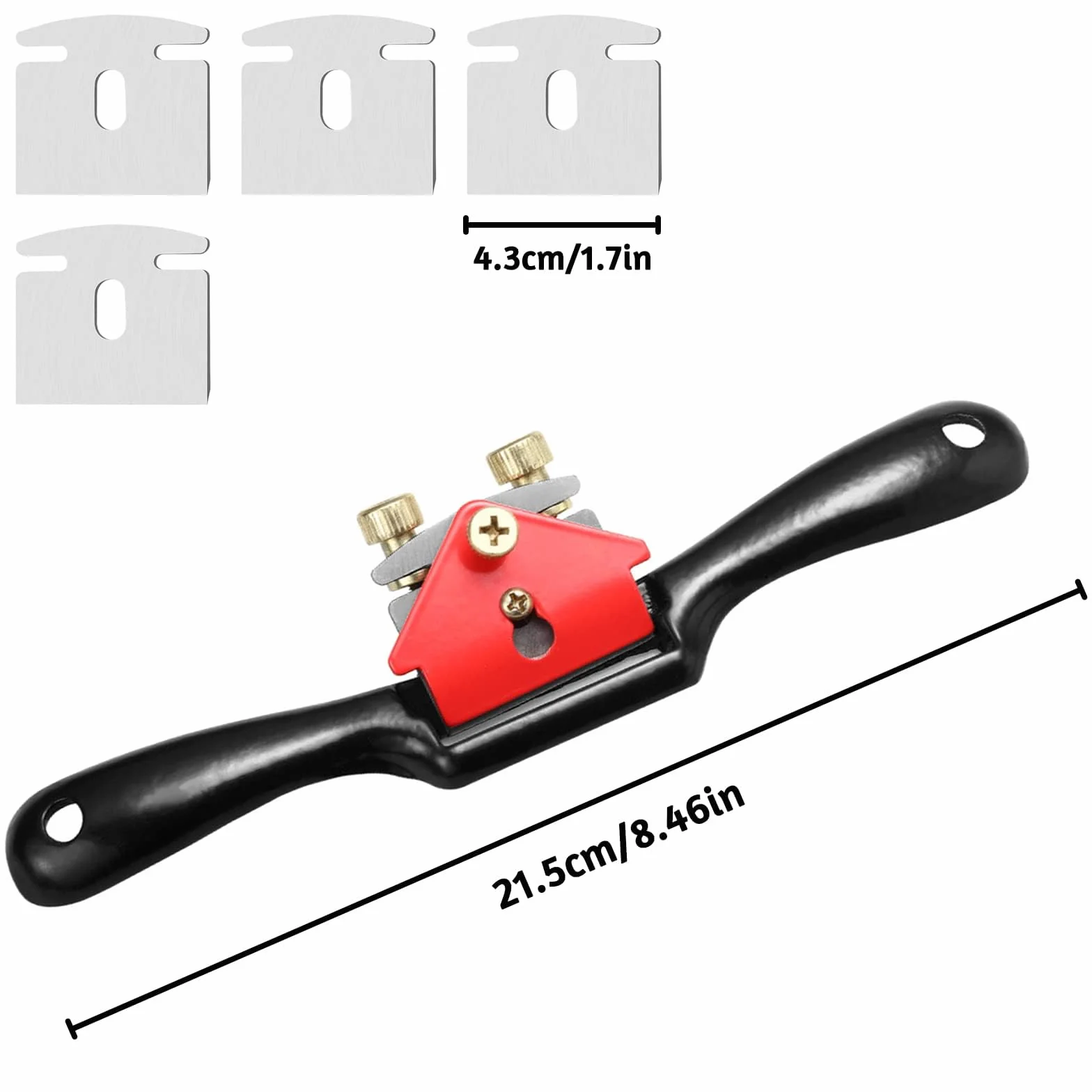 Szprychownica, regulowana szprycha do drewna, z 4 zapasowymi ostrzami Spokeshave do drewna, metalowe ostrze do strugania drewna, regulowane golenie szprych