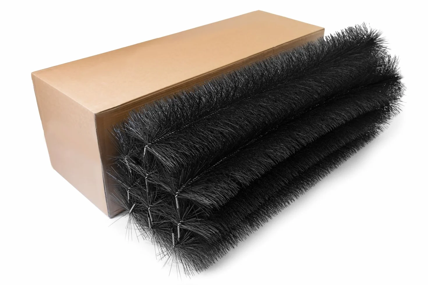Szczotka do rynny 12 m 120 cm Ø 19 cm 10 sztuk | Odporny na promieniowanie UV | Ochrona dolistna | Łatwa instalacja | osłona panelu słonecznego (drut ocynkowany)