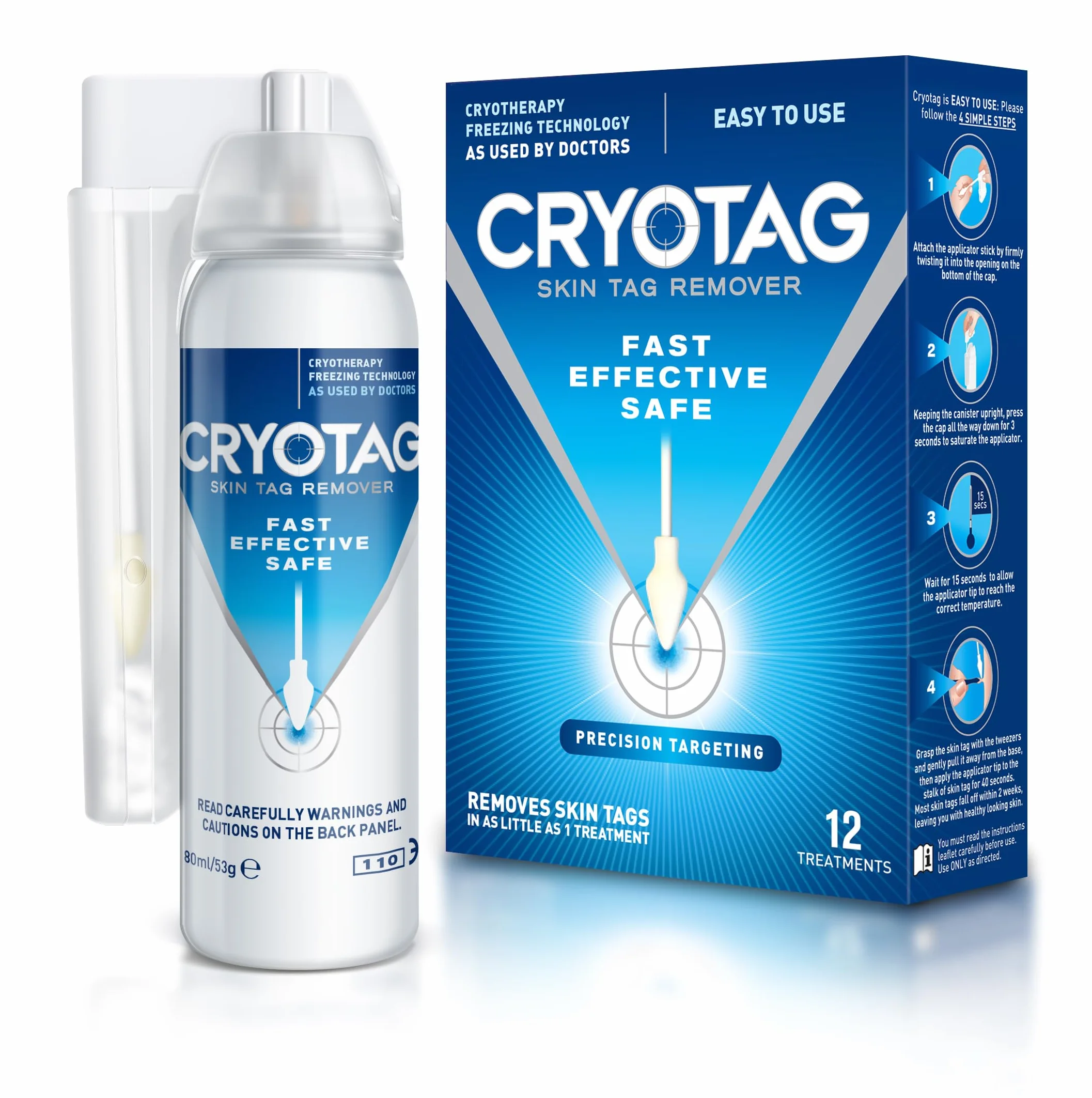 Cryotag Skin Tag Remover 12 zabiegów usuwanie brodawek