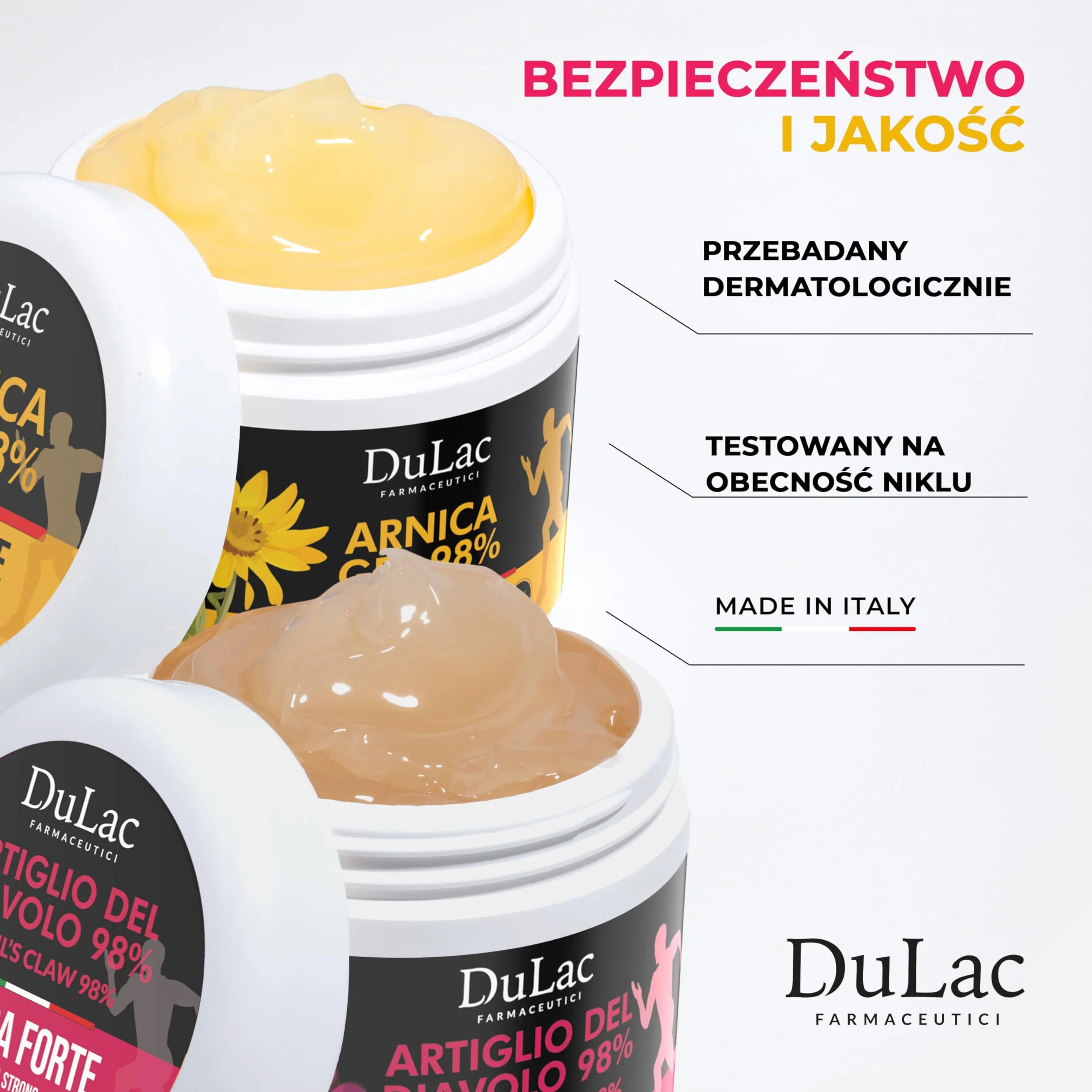 Diabelski Pazur 98% i Żel Arnikowy 98% Zestaw Krem-Żel do Ciała 2x500 ml, do Masażu Skóry Mięśni i Stawów, 1000 ml