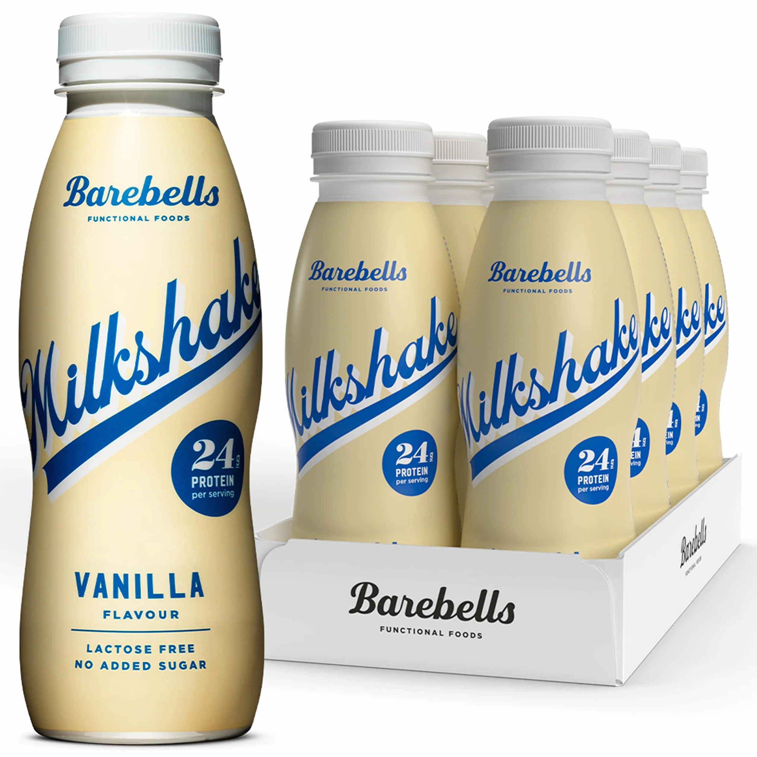 Barebells Milkshake Protein Drink, 8 x 330 ml Vanilla
