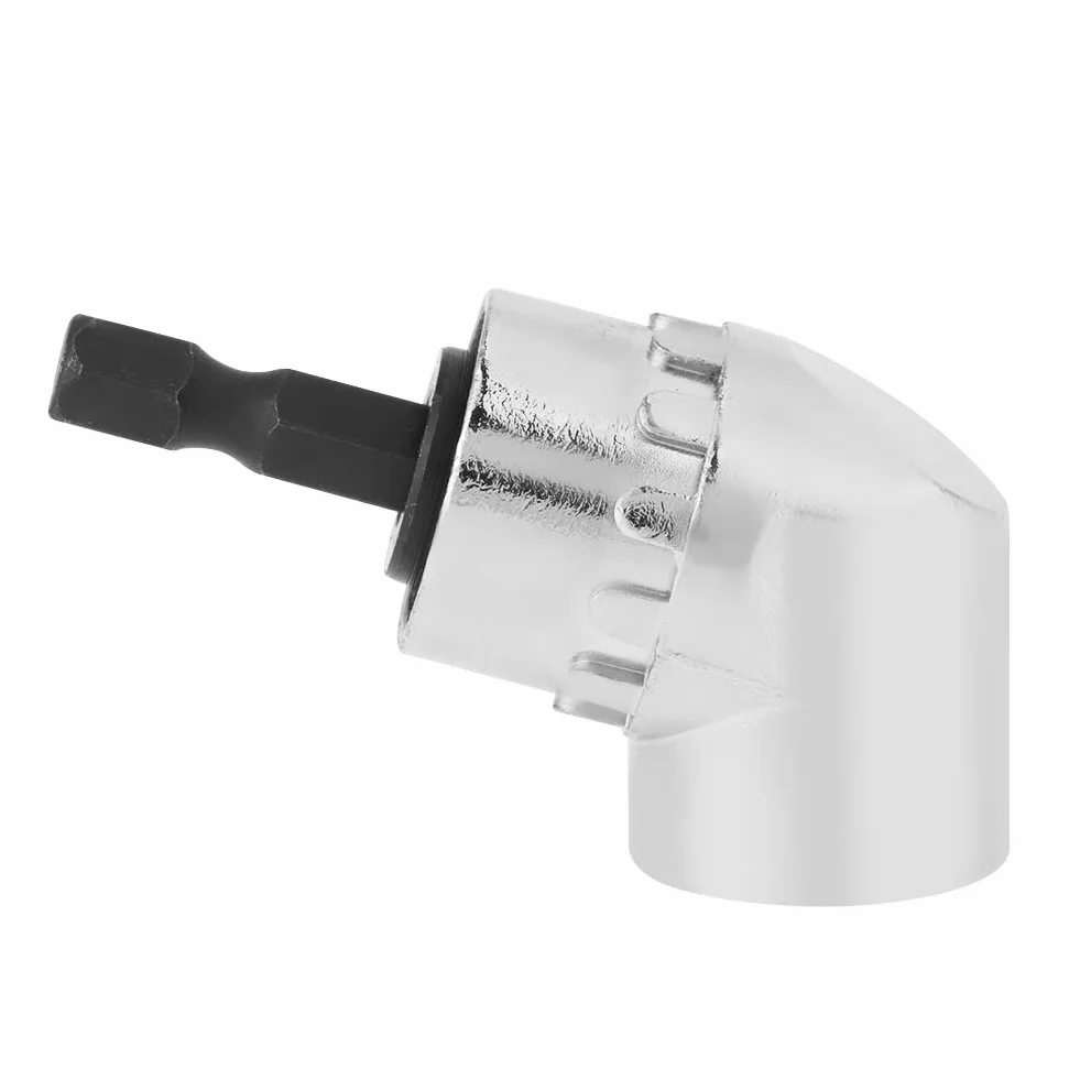 LiebeWH Adapter do wiertarki kątowej, adapter wiertarski 90 stopni, adapter do wiercenia pod kątem prostym, adapter kątowy 105 stopni, 1/4 cala przedłużająca końcówka wiertła