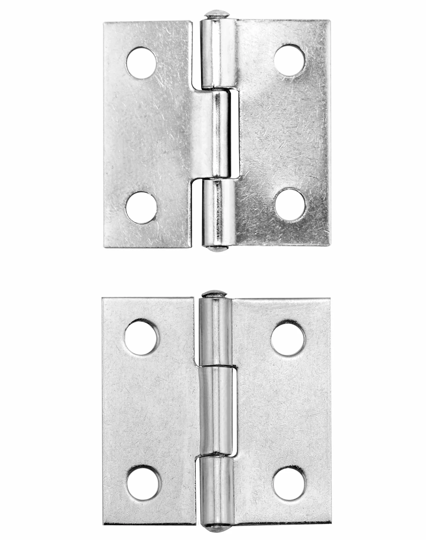 QWORK 40 Sztuk Mini zawias 25mm zawiasy do drzwi składanych małe zawiasy meblowe ze stali nierdzewnej z 160 śrubami do naprawy okien drzwi domowych