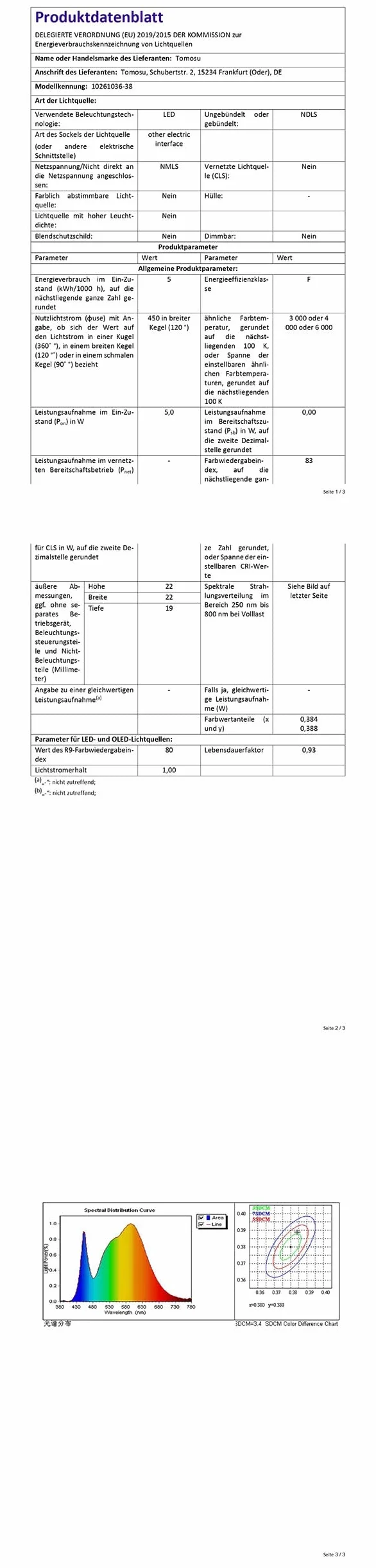 Tomosu LED reflektor do zabudowy 230V płaski, LED Spot 5W 450LM, IP44 lampy do zabudowy do łazienki, ciepła biel 2700K, średnica otworu Ø75-90mm, sufitowe reflektory do salonu, kuchni, sypialni
