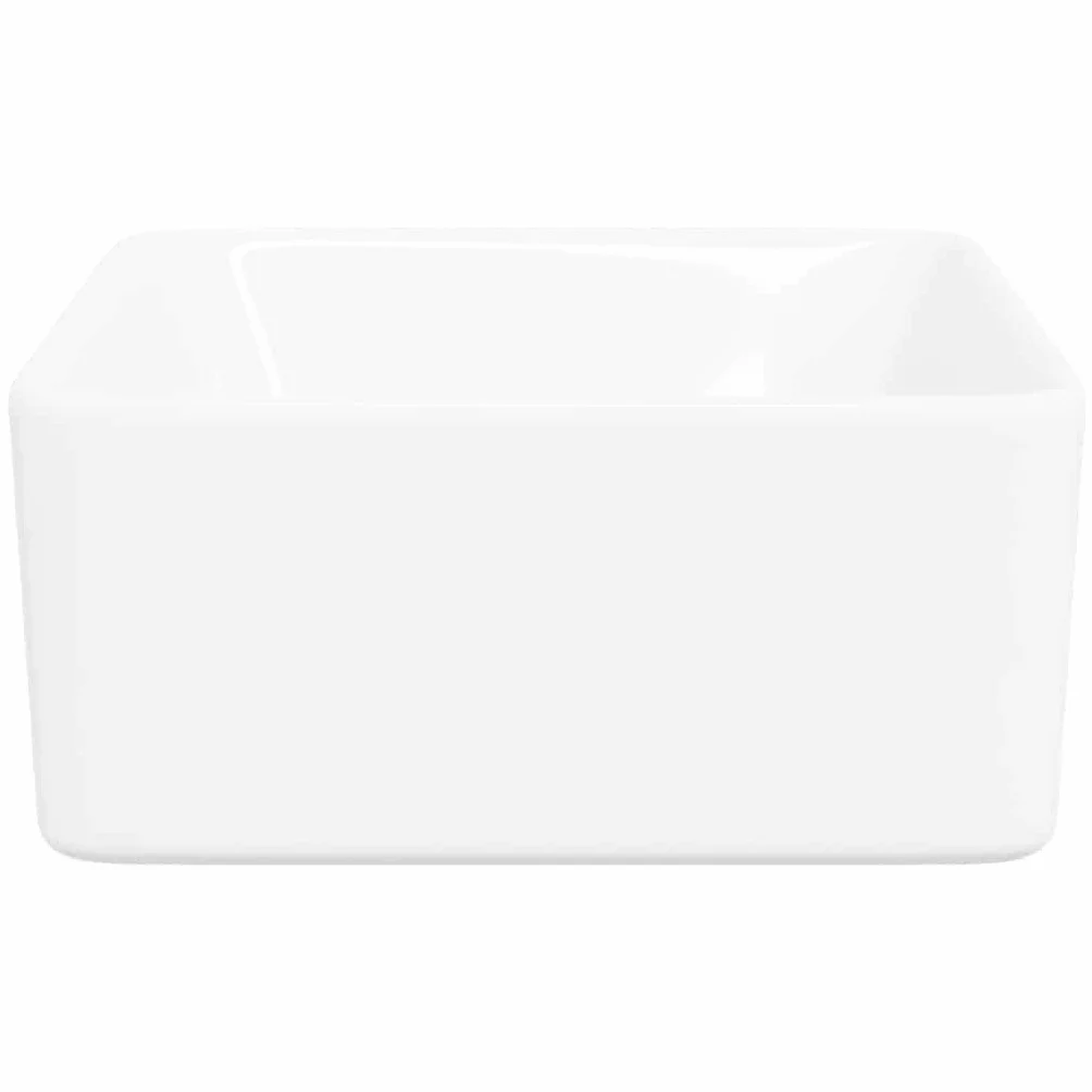 vidaXL Umywalka ceramiczna biała 40 x 30 x 13 cm
