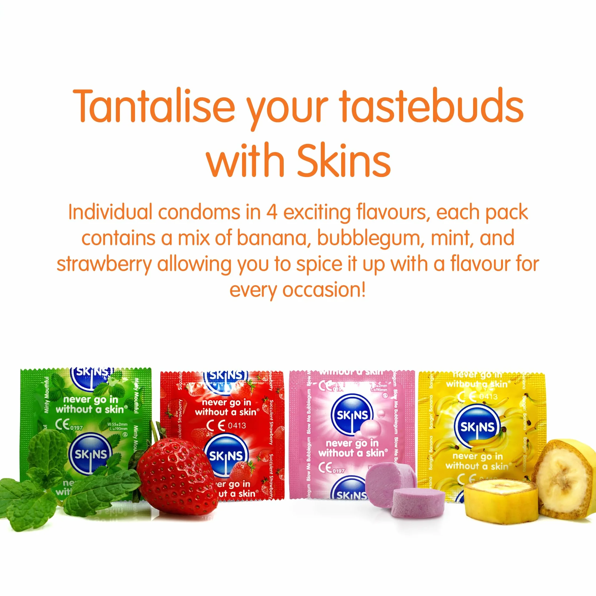 Skins - Flavoured prezerwatywy 4 szt