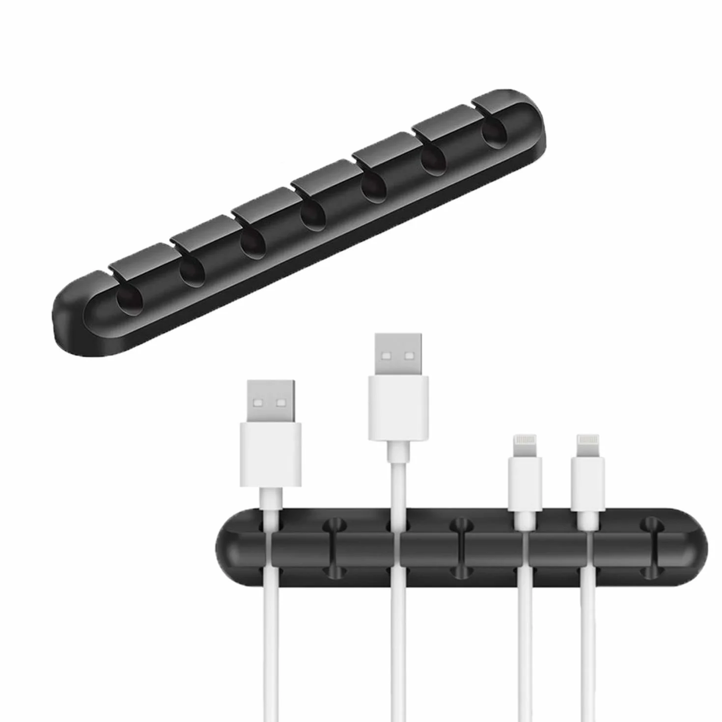 Zaciski kablowe Organizer do zarządzania kablami, haczyki samoprzylepne, uchwyt na kable zasilające i kable do akcesoriów do ładowania, kabli myszy, PC, biura i domu (7)
