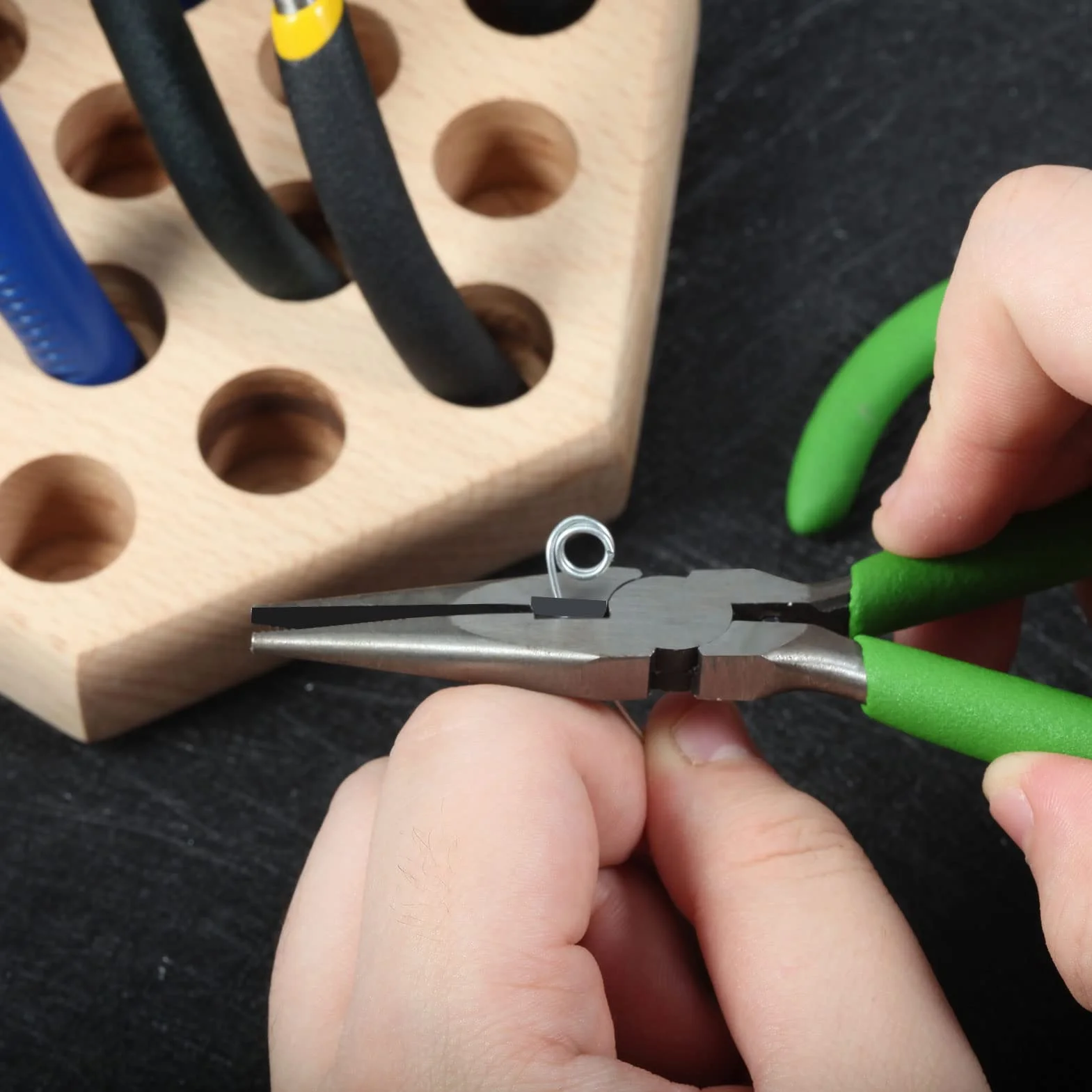 SPEEDWOX Mini szczypce do biżuterii z gładkimi płaskimi szczękami, 14 cm, precyzyjne narzędzie do tworzenia biżuterii, profesjonalny klips do koralików
