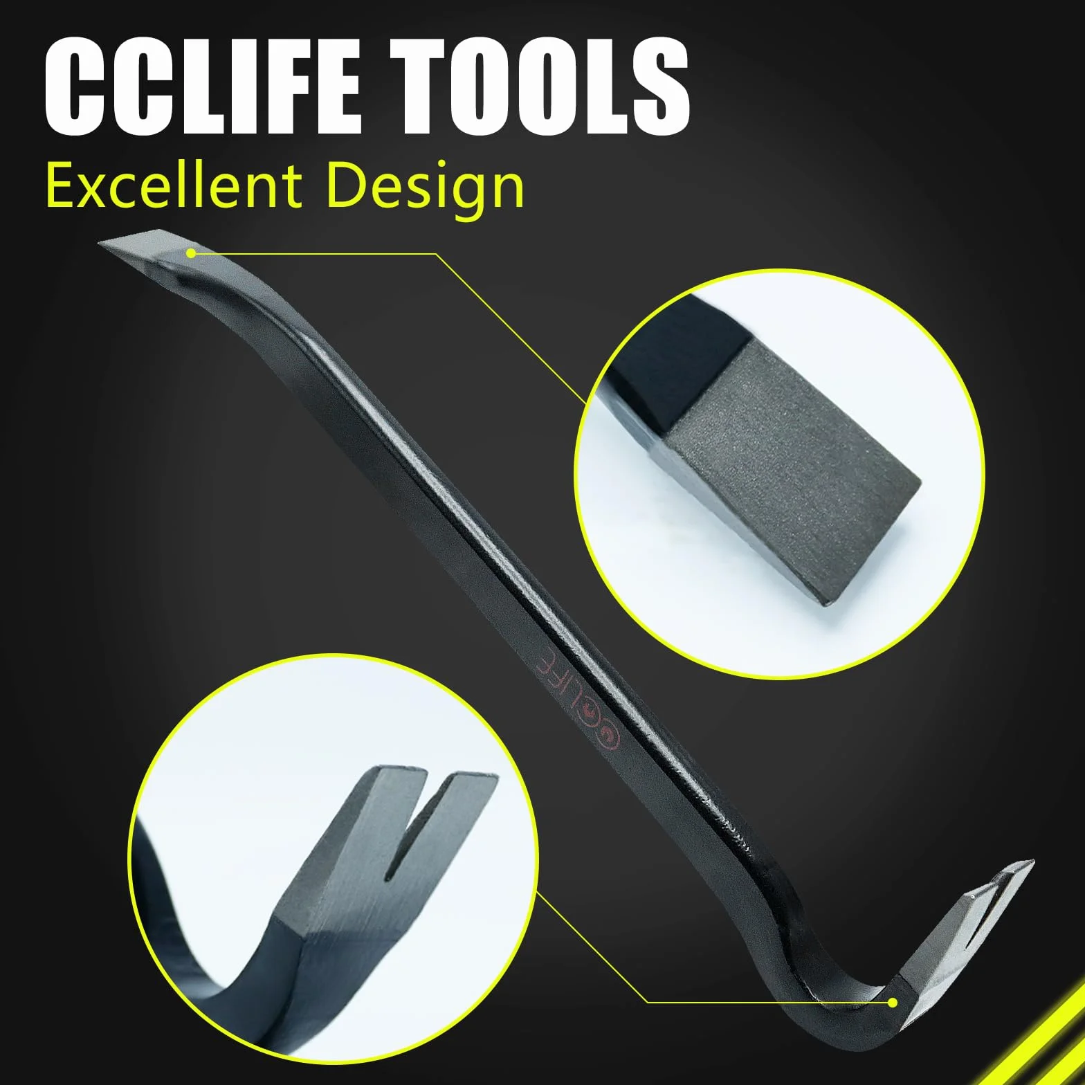 CCLIFE Łopatka do gwoździ 350 x 22 x 12 mm ściągacz do paznokci łom dźwignia
