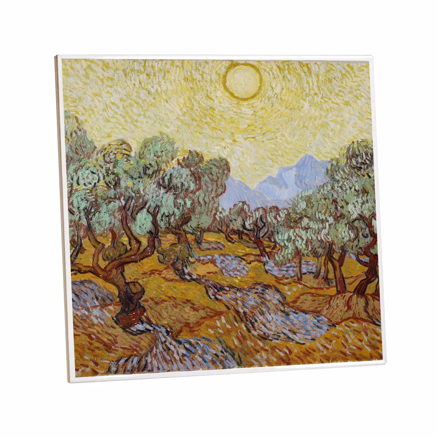 Fabulous Ceramiczne Płytki Dekoracyjne 10,8 x 10,8 cm - Van Gogh Oliwne Malarstwo Post-Impresjonizm