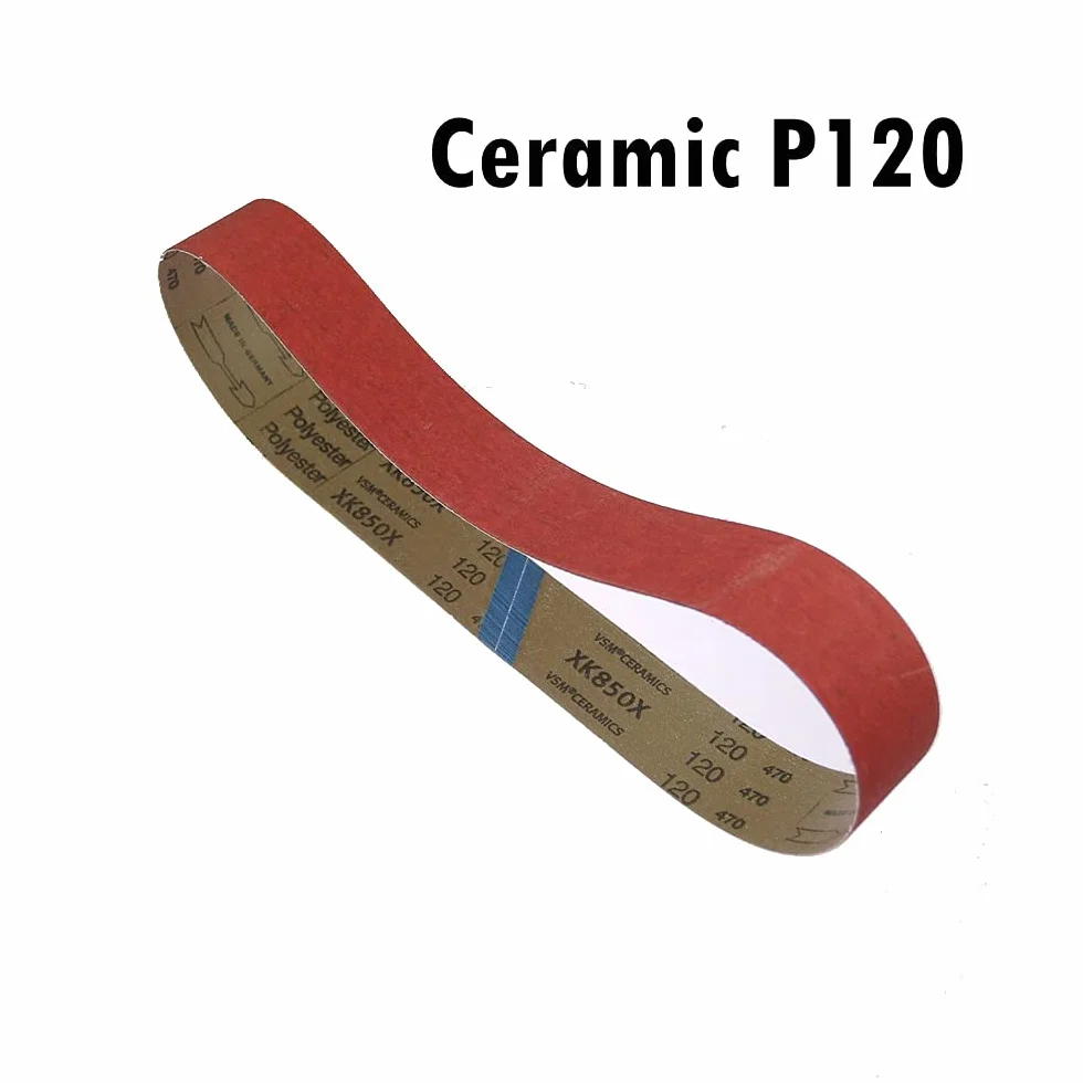 Taśmy szlifierskie, VSM XK850X Ceramiczne pasy ścierne do szlifowania metalu Zestaw 4 różnych rozmiarów(P36,610x100mm)