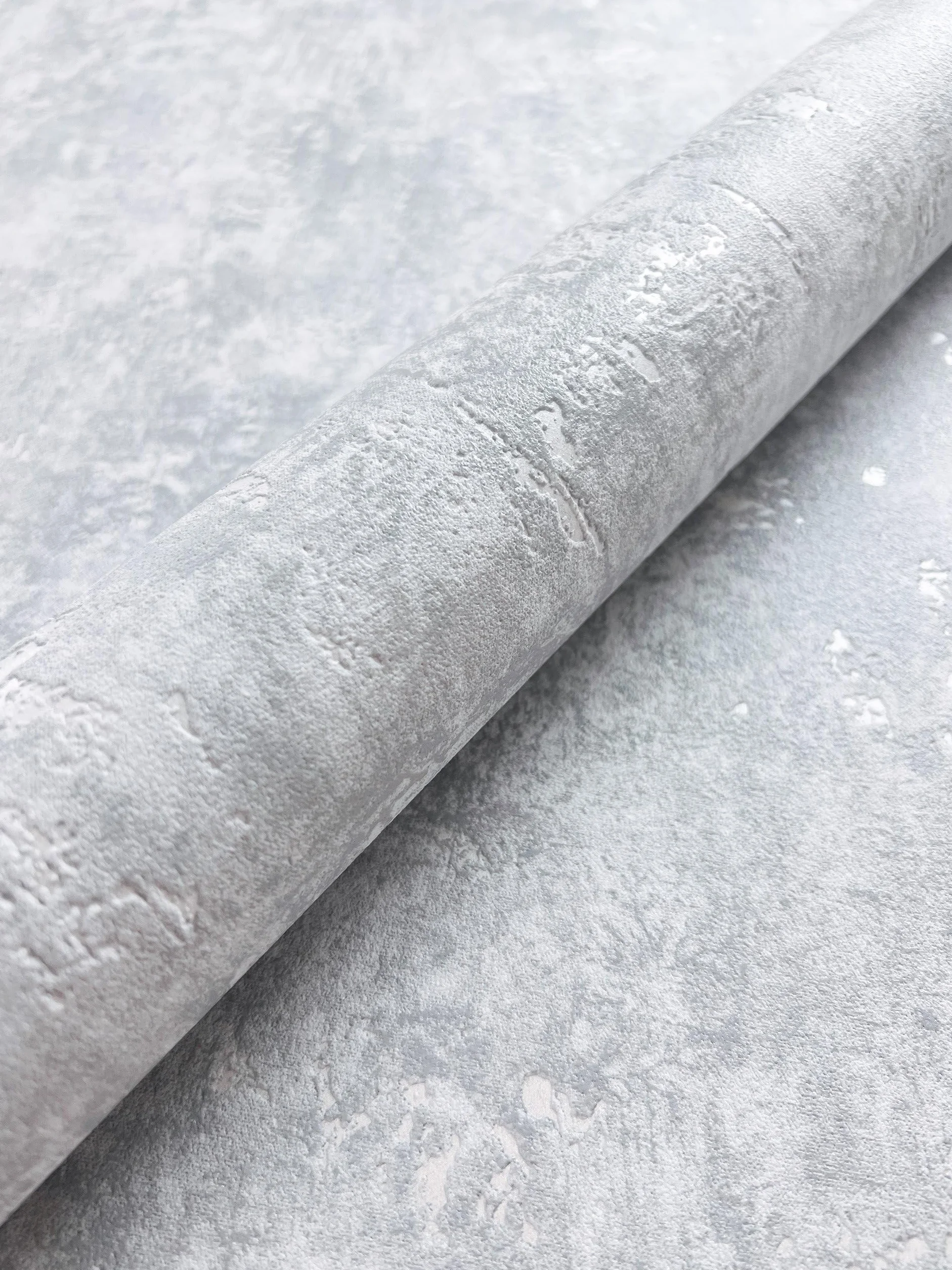 NEWROOM Tapeta Szara Flizelinowa Beton Industrial Metallic Cement Relief