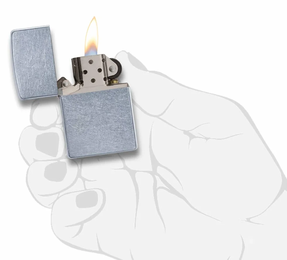 Zippo Zapalniczka Sztormowa, Street Chrome, Base Model, Wielokrotnego Użytku, Wiatroodporna Konstrukcja, Pudełko Prezentowe, Wyprodukowano w USA
