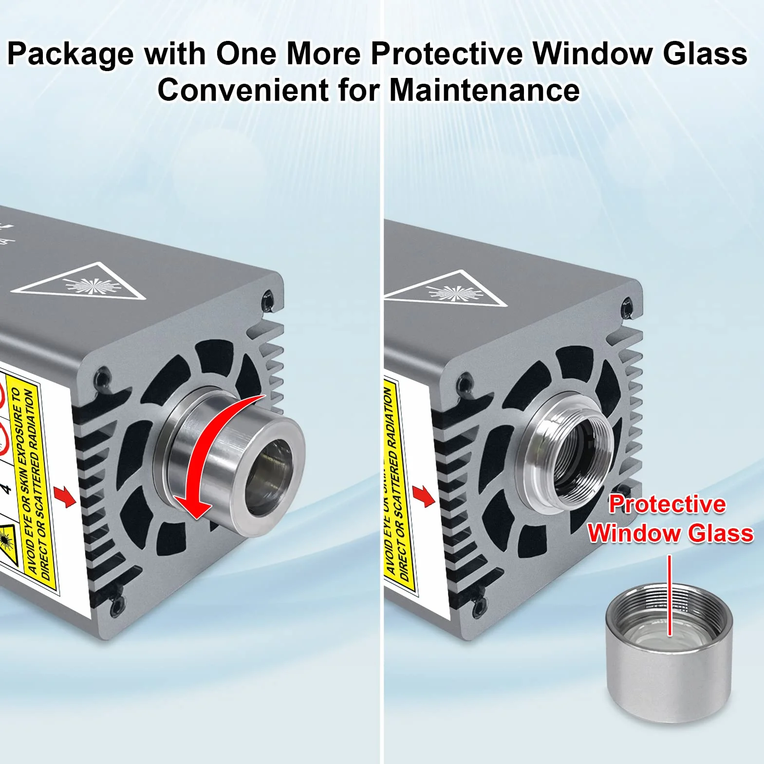 Moduł laserowy LASER TREE 40 W, 45 mm, Fixed Focus Balance Graweranie i głowica tnąca 450 nm
