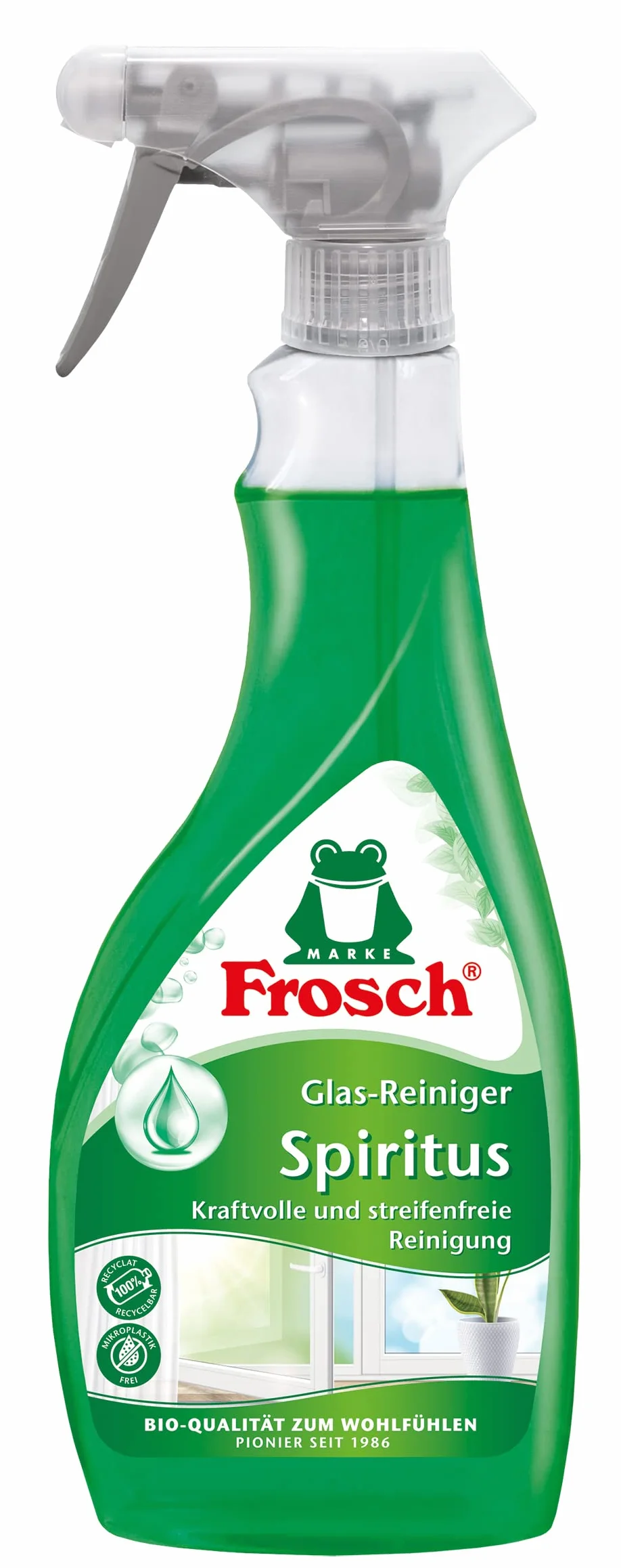 Frosch Spiritus środek do czyszczenia szkła, 500 ml (1 opakowanie)