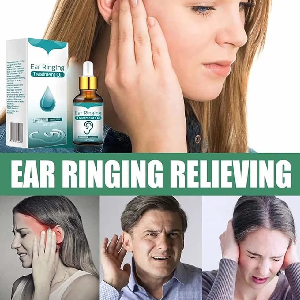 3Pcs Japanese Ear Ringing Treatment Oil,Ear Ringing Remedy Drops,10ml Organic Ear Oil for Relieves Ear Aches,Noises,Itchy